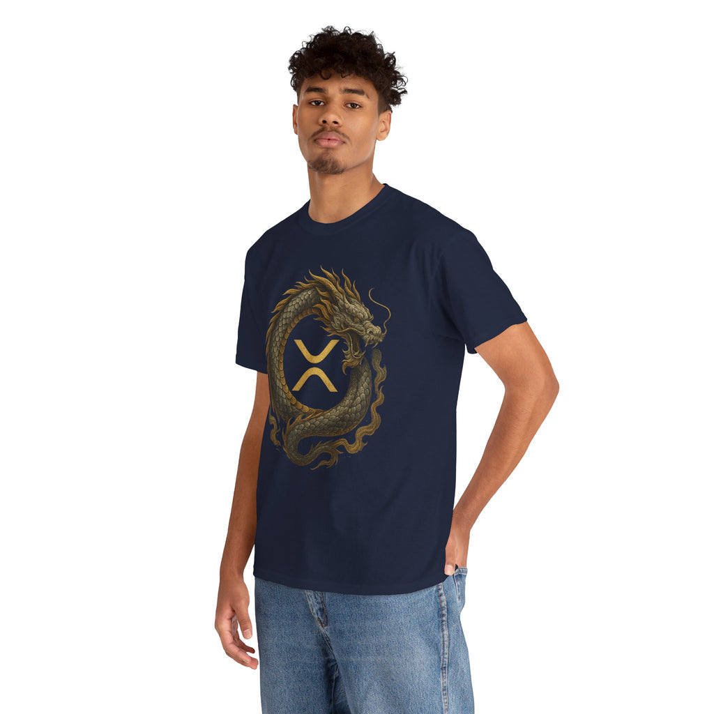 Dragon XRP Logo T-Shirt — Crypto XRP Circle Dragon Graphic Tee
