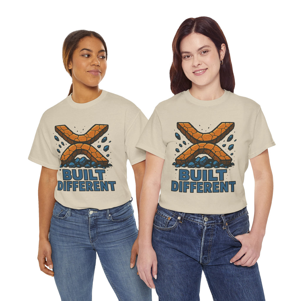 Built Different T-Shirt — Rugged Crypto X Design Tee