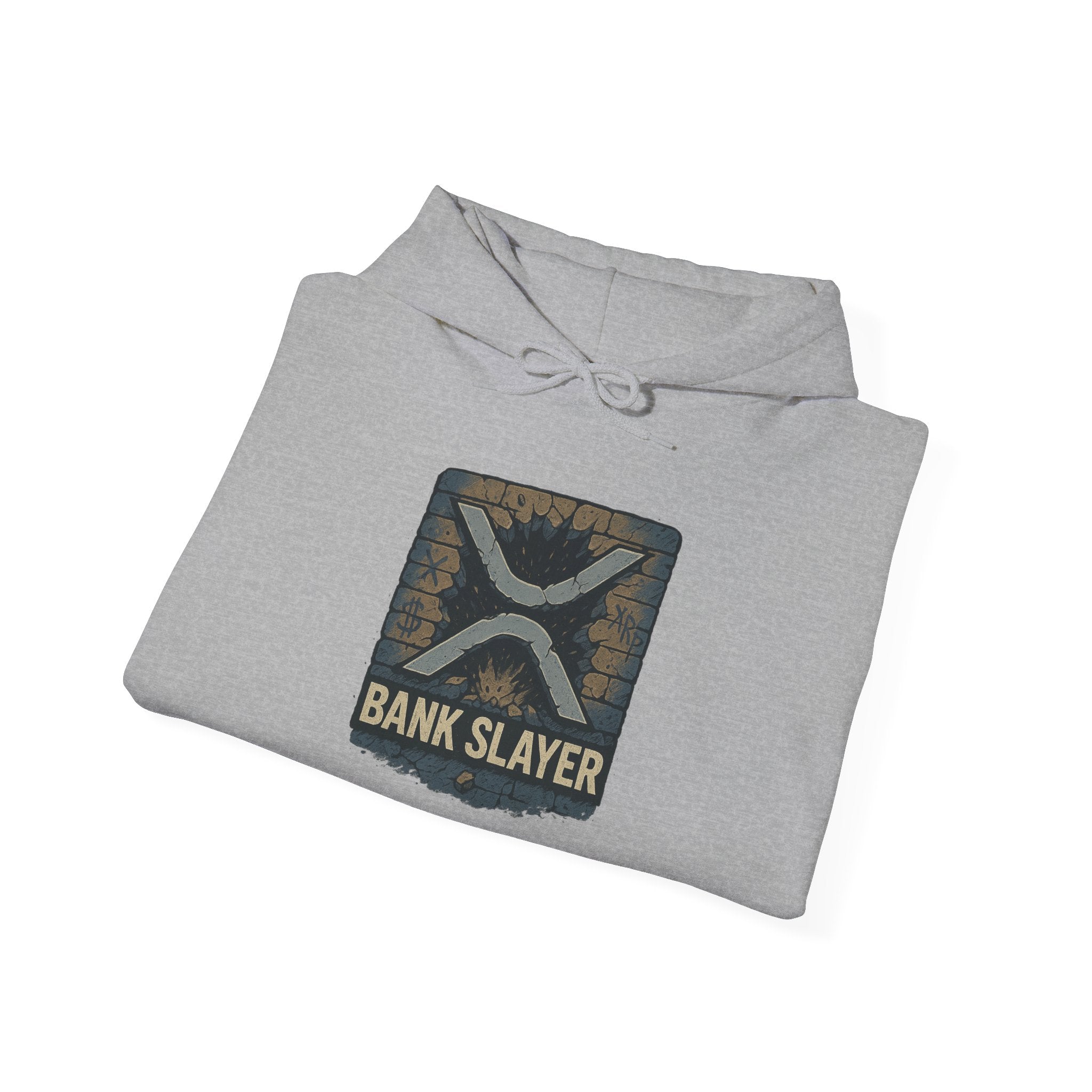 Bank Slayer Hoodie - Vintage Tactical Crest Graphic Sweatshirt