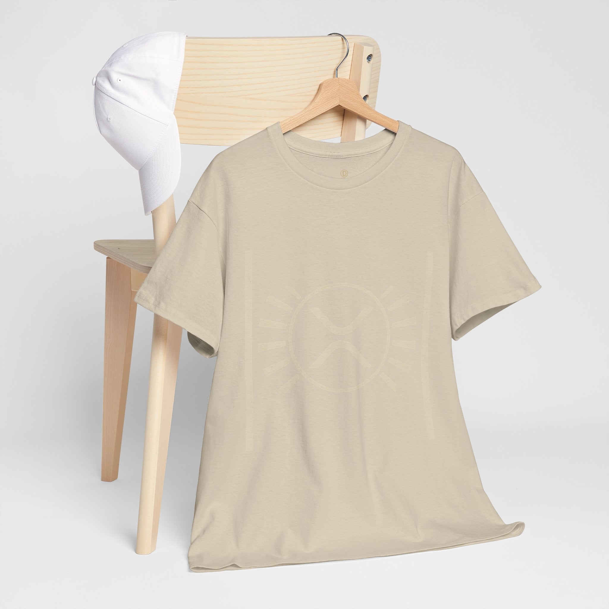 XRP Sun Logo T‑Shirt — Minimal Crypto Ripple Tee