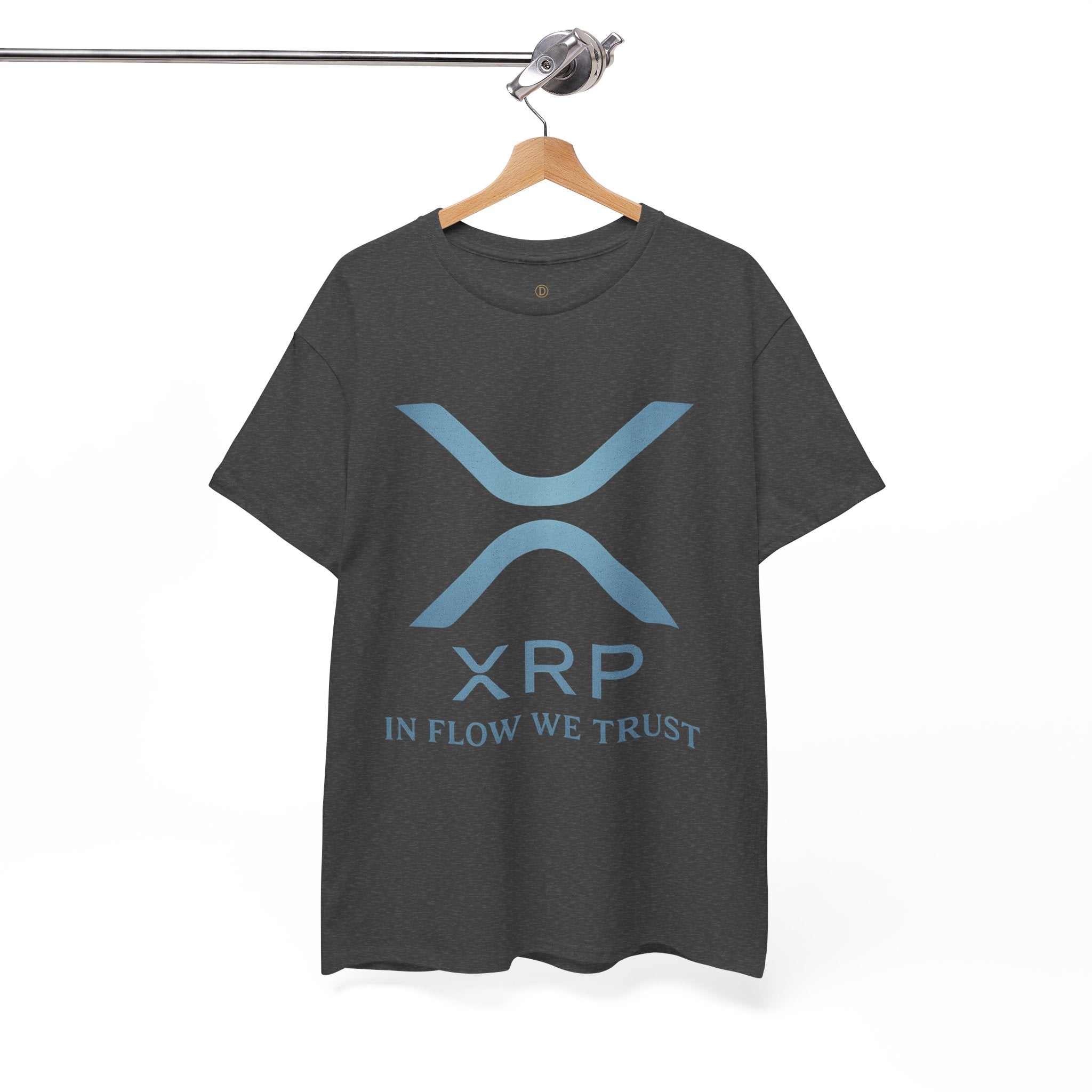 XRP Crypto Tee — "In Flow We Trust" Ripple Logo T-Shirt