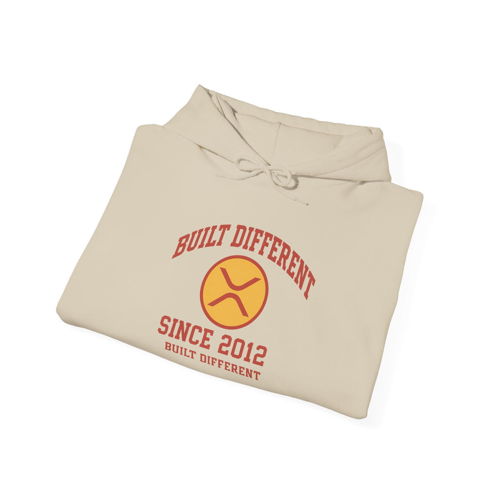 Built Different Hoodie — 'Built Different Since 2012' Retro Logo Hooded Sweatshirt