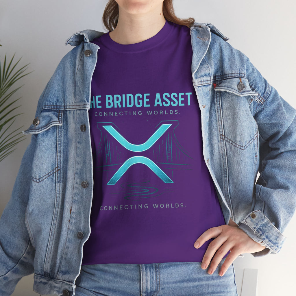 The Bridge Asset Tee – 'Connecting Worlds' Crypto Ripple X Logo T-Shirt