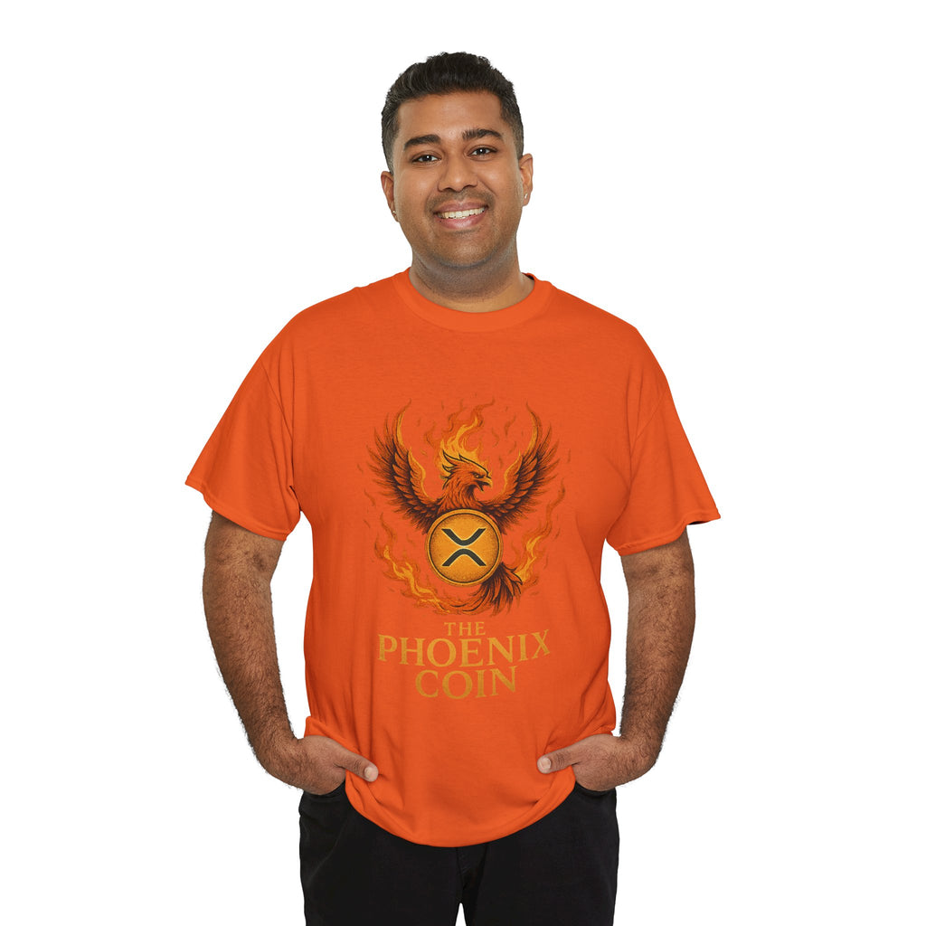 Phoenix Coin T‑Shirt — Fiery Phoenix Crypto Logo Tee