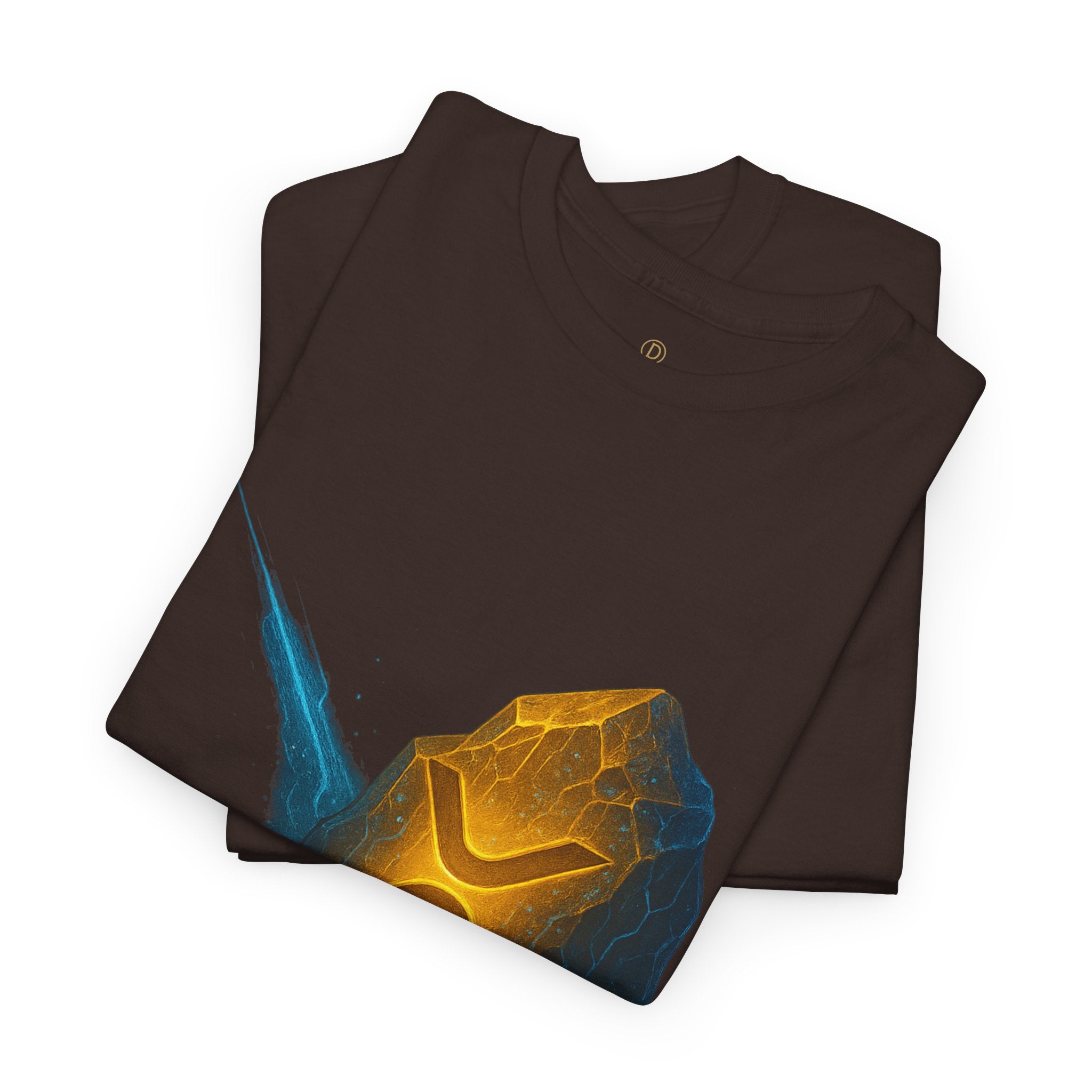 Rune Stone Graphic Tee — Glowing Mystic Rock T-Shirt