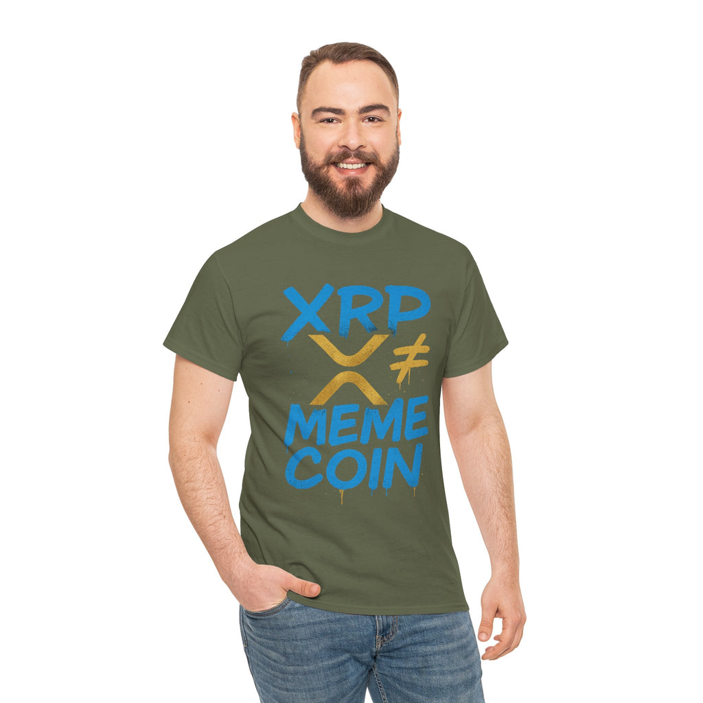 XRP ≠ Meme Coin T‑Shirt — Crypto Advocate Graphic Tee