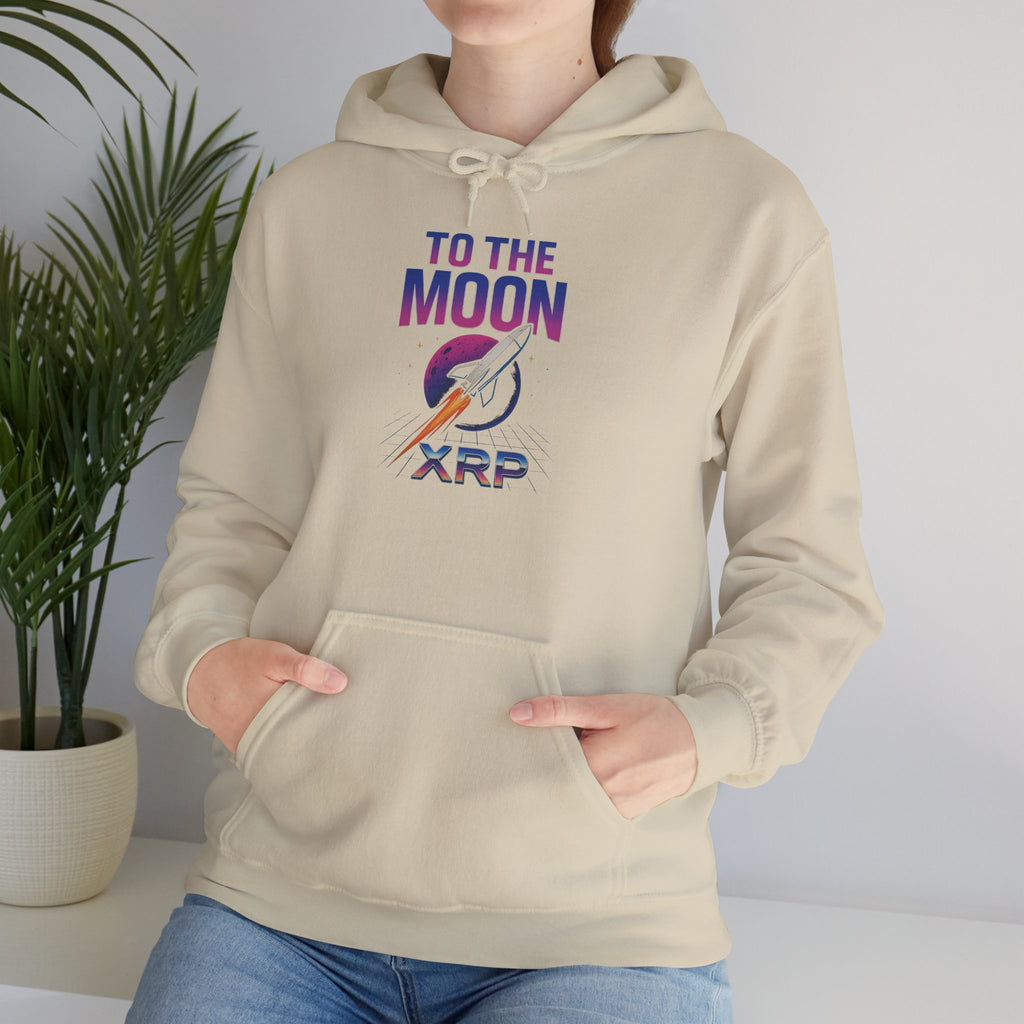 XRP To The Moon Hoodie – Crypto Investor Sweatshirt