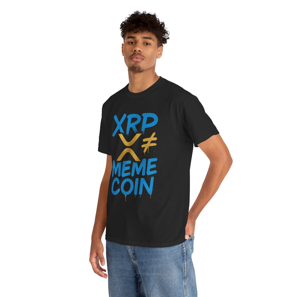 XRP ≠ Meme Coin T‑Shirt — Crypto Advocate Graphic Tee