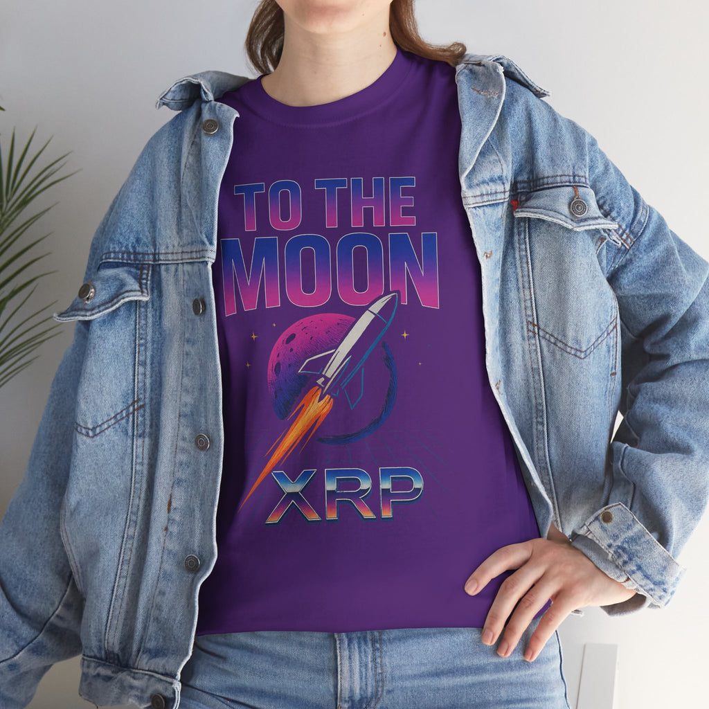 XRP 'To The Moon' T-Shirt — Crypto Investor Rocket Tee