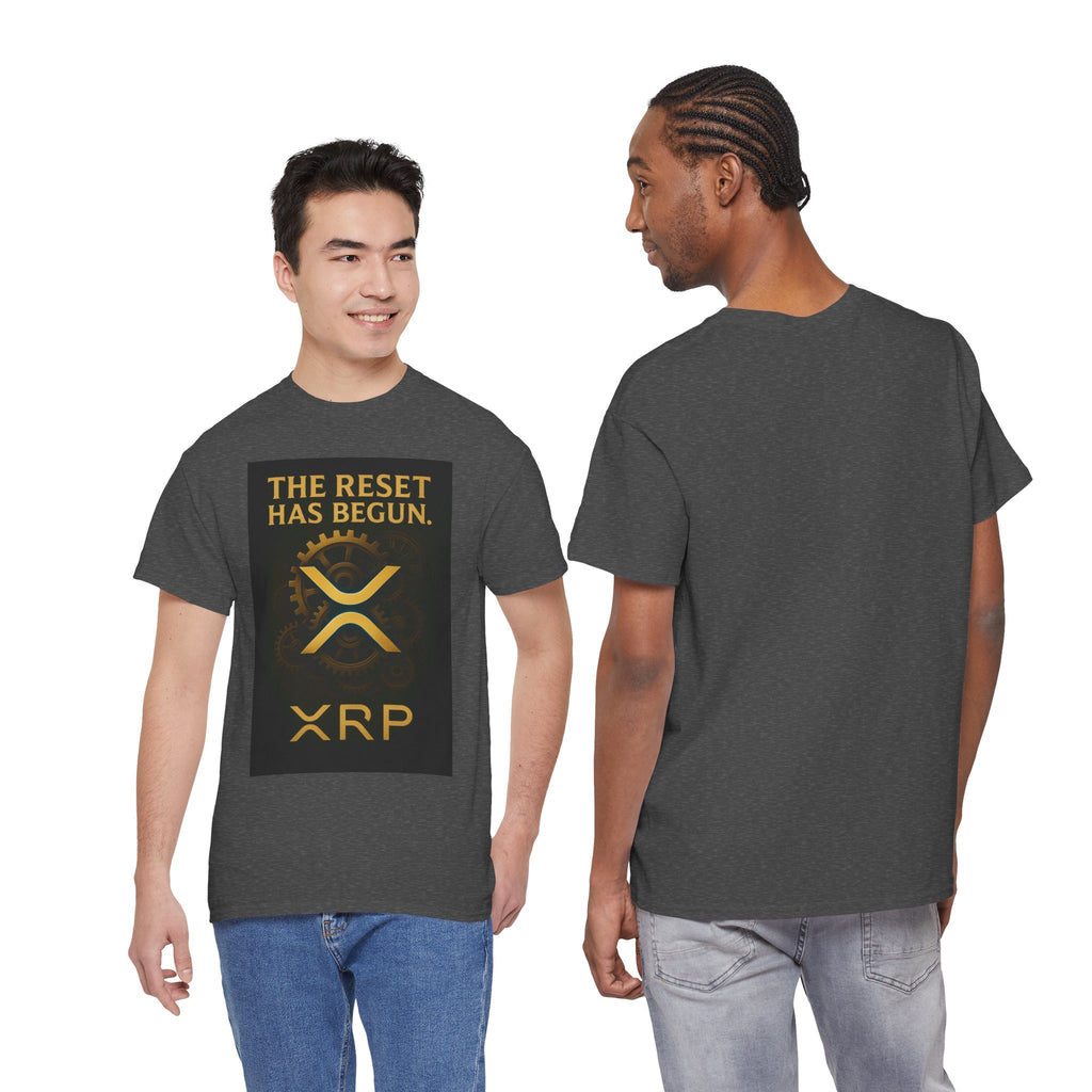 XRP Crypto Tee — "The Reset Has Begun" Bitcoin Alternative Shirt