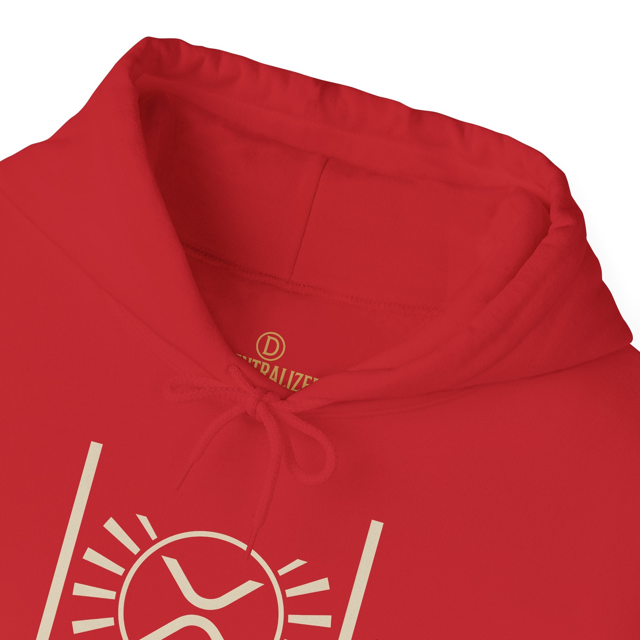 XRP Minimalist Logo Hoodie — Crypto Sun Symbol Sweatshirt