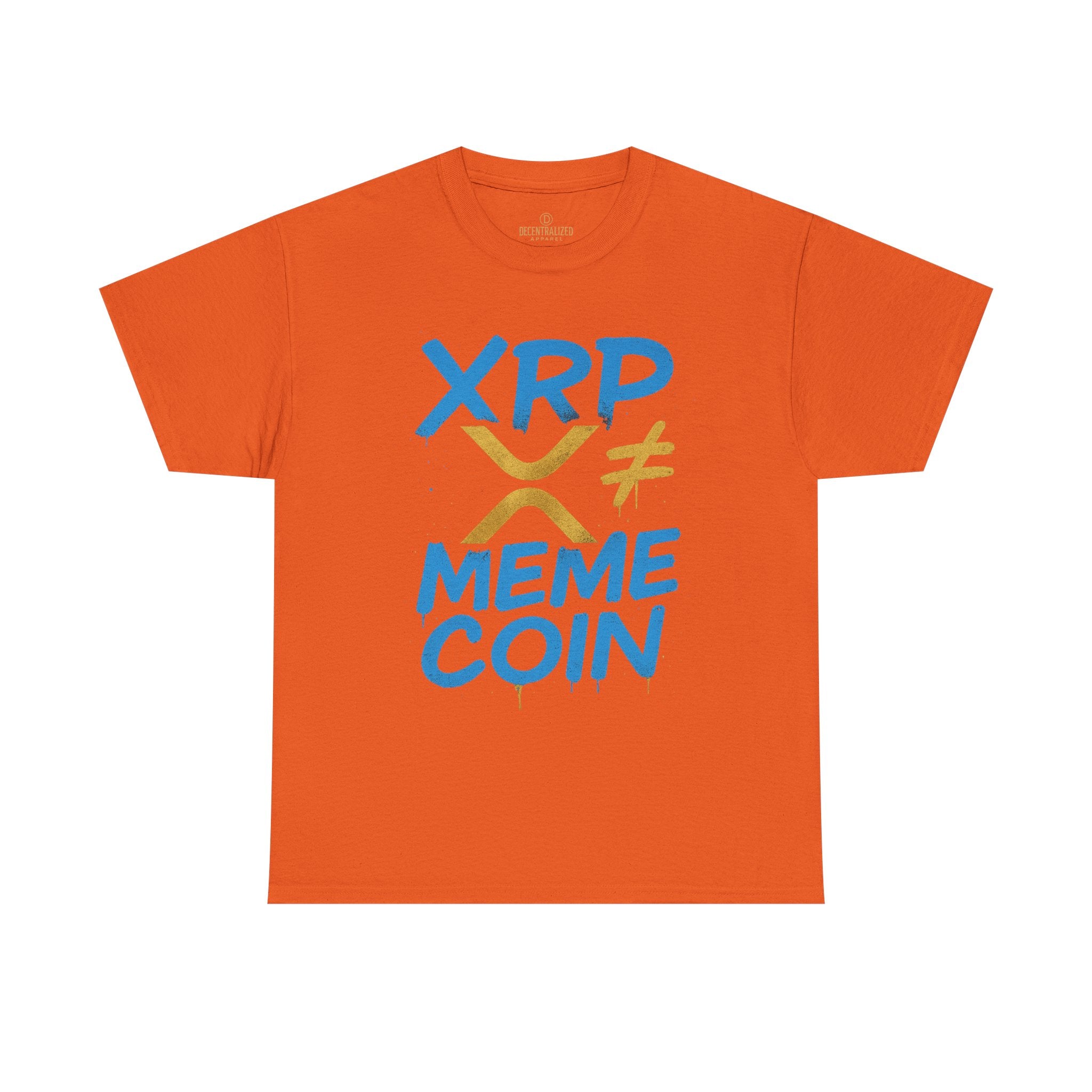 XRP ≠ Meme Coin T‑Shirt — Crypto Advocate Graphic Tee