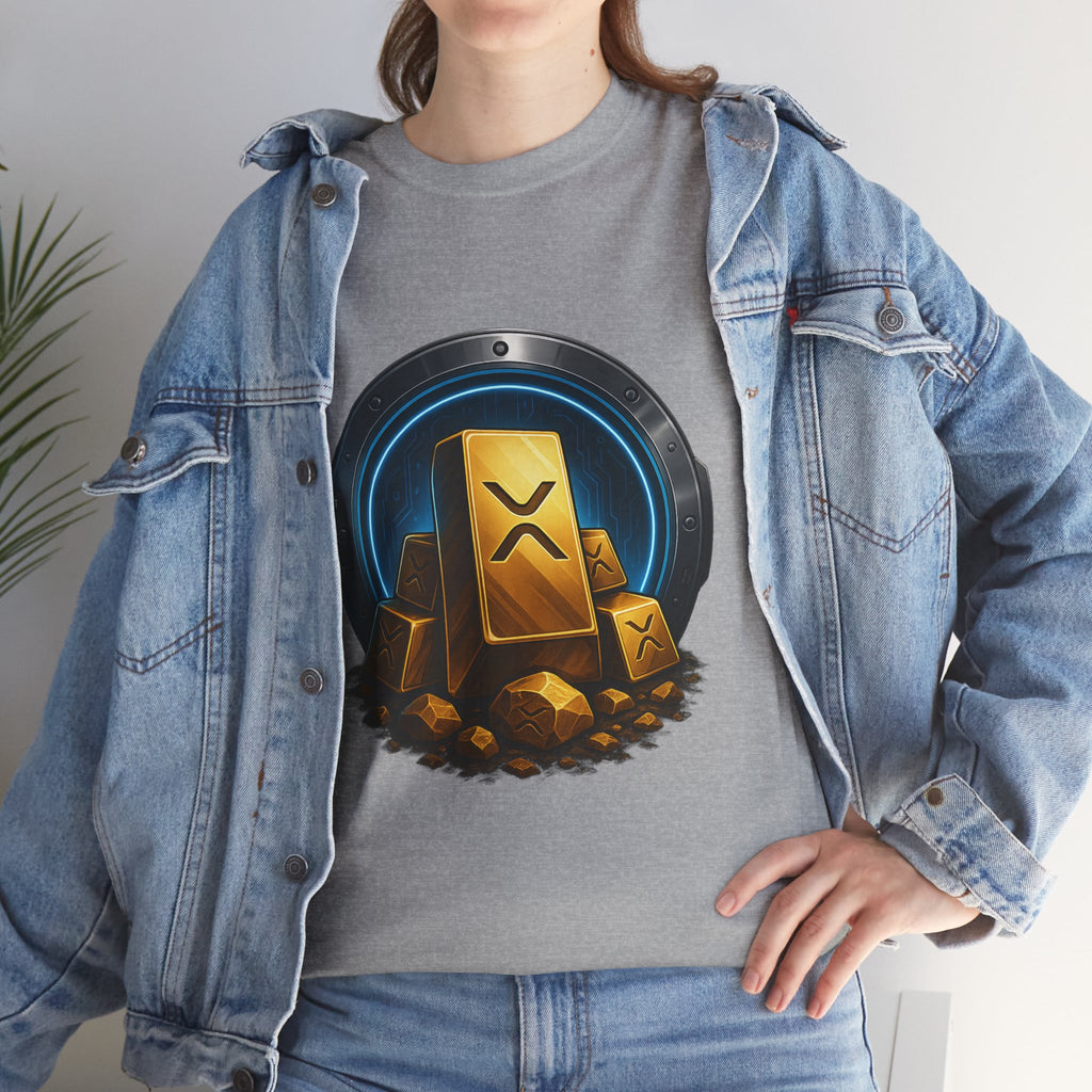 Crypto Gold Bars T-Shirt — Ripple (XRP) Stack Graphic Tee