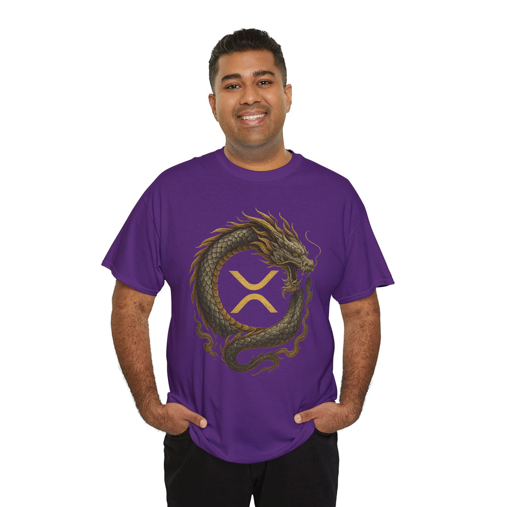 Dragon XRP Logo T-Shirt — Crypto XRP Circle Dragon Graphic Tee