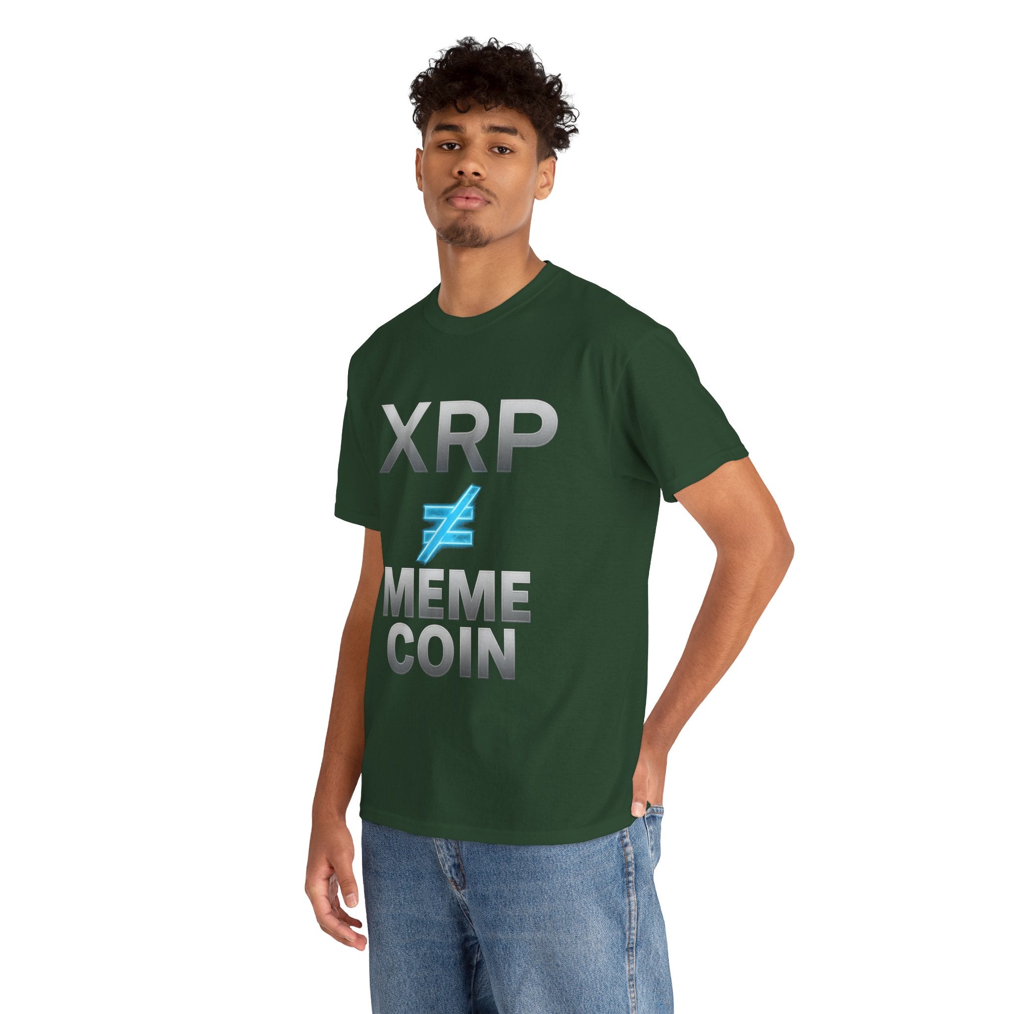 XRP ≠ Meme Coin T-Shirt — Crypto Investor Statement Tee