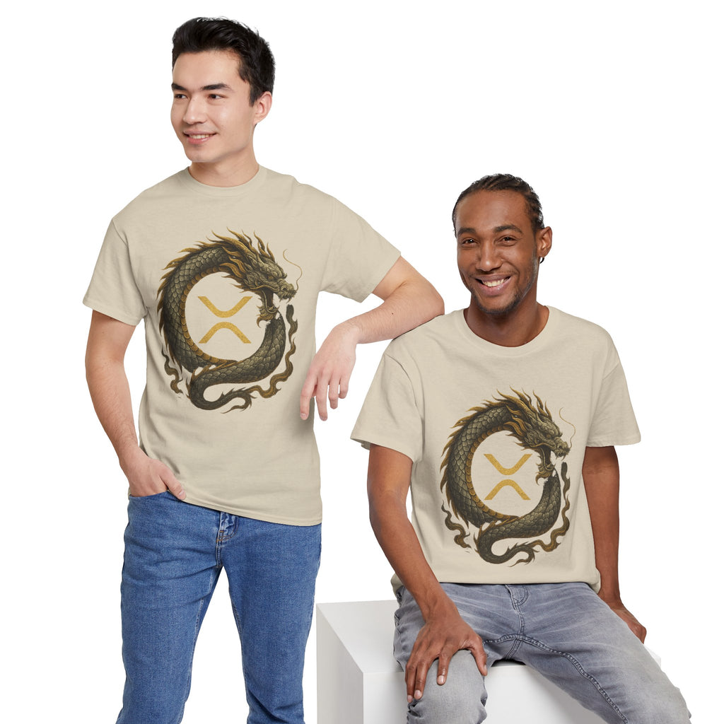 Dragon XRP Logo T-Shirt — Crypto XRP Circle Dragon Graphic Tee