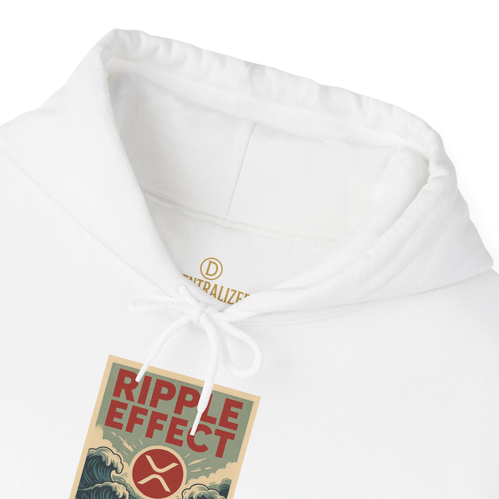 Ripple Effect Hoodie – Vintage Ocean Wave Graphic Hooded Sweatshirt