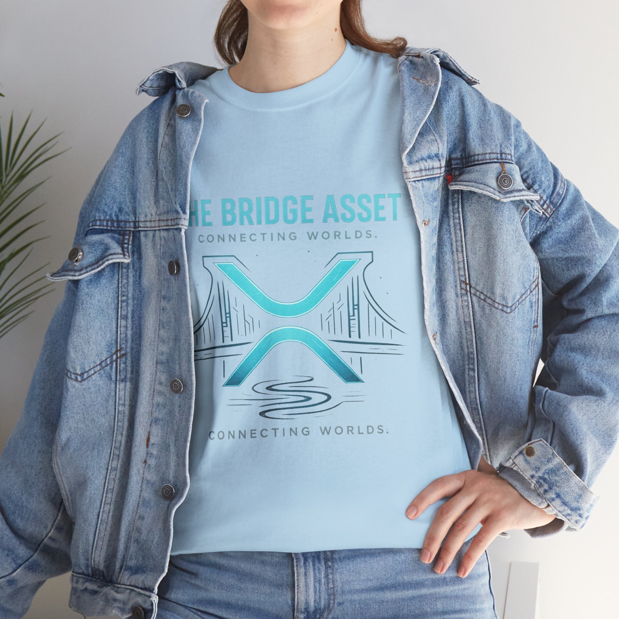 The Bridge Asset Tee – 'Connecting Worlds' Crypto Ripple X Logo T-Shirt