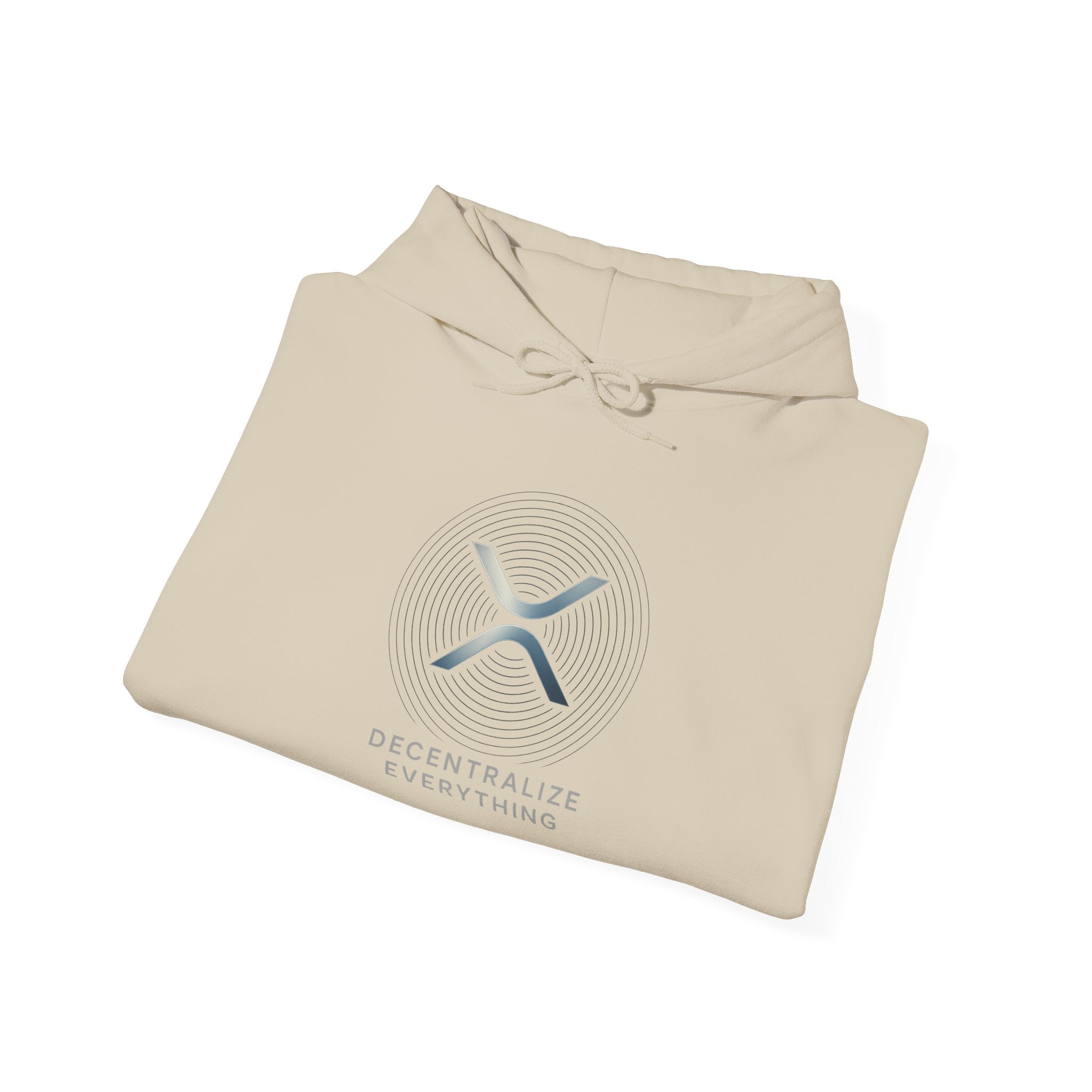 XRP 'Decentralize Everything' Hoodie — Minimal Crypto Logo Pullover