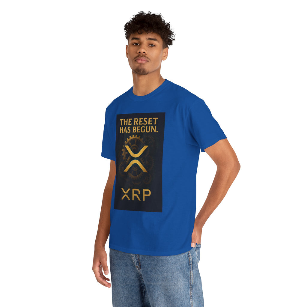 XRP Crypto Tee — "The Reset Has Begun" Bitcoin Alternative Shirt
