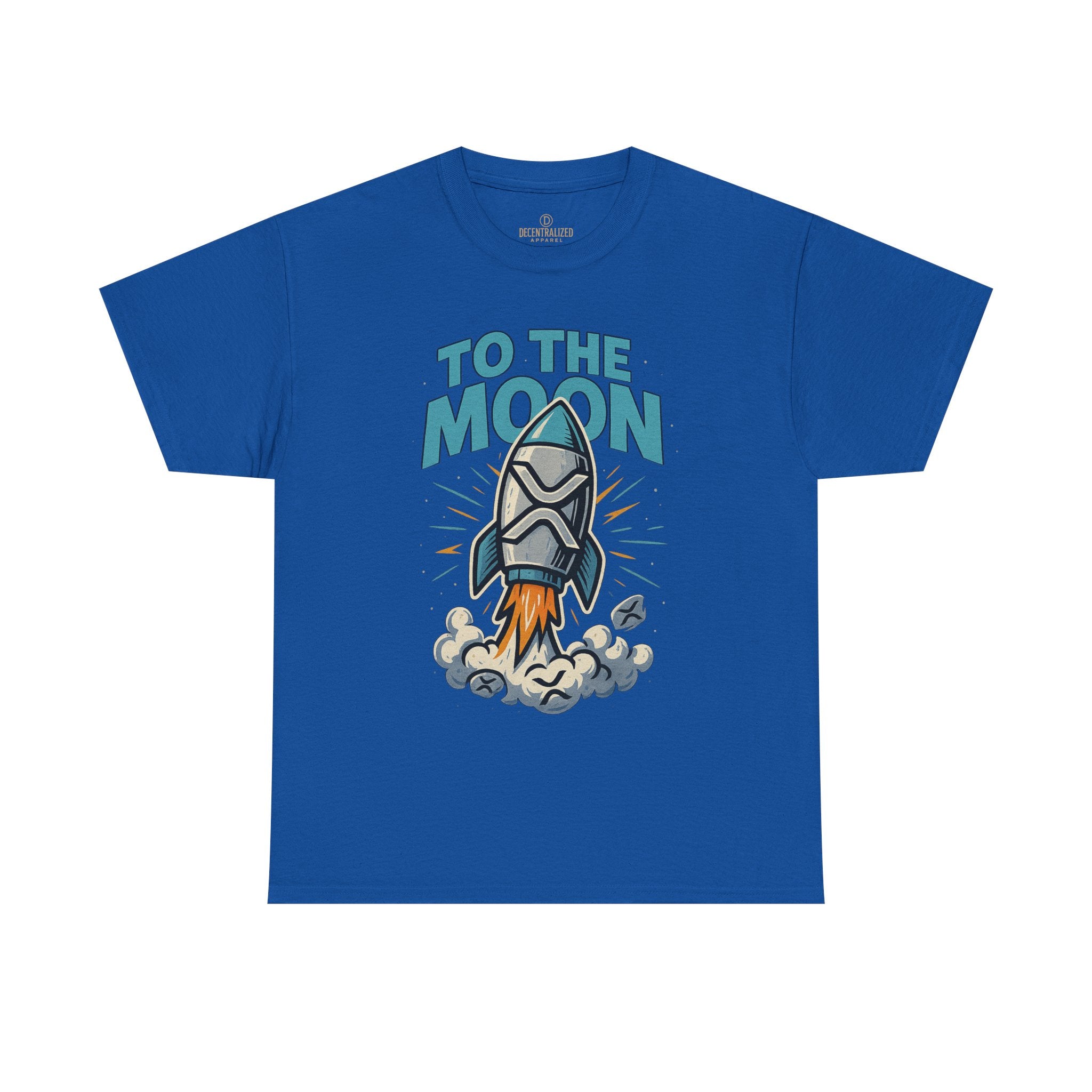 To The Moon Rocket T-Shirt — Space Graphic Tee for Crypto & Space Enthusiasts