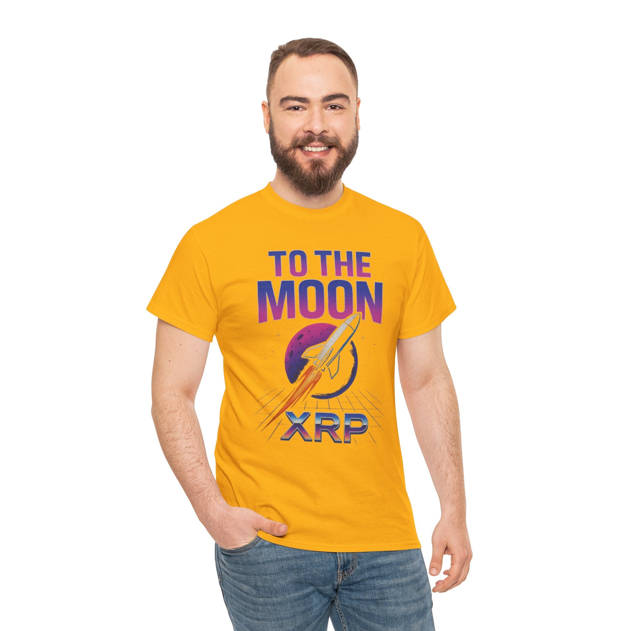 XRP 'To The Moon' T-Shirt — Crypto Investor Rocket Tee