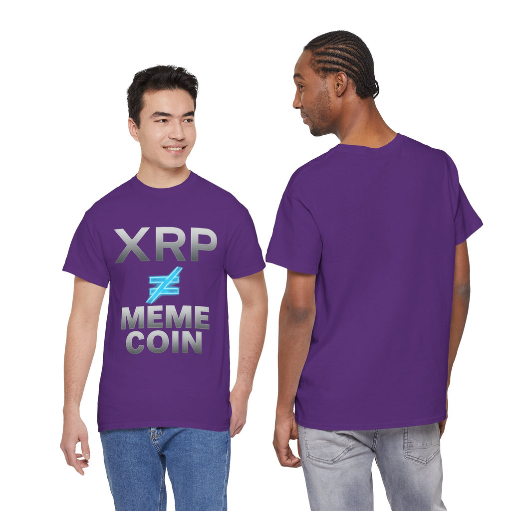 XRP ≠ Meme Coin T-Shirt — Crypto Investor Statement Tee