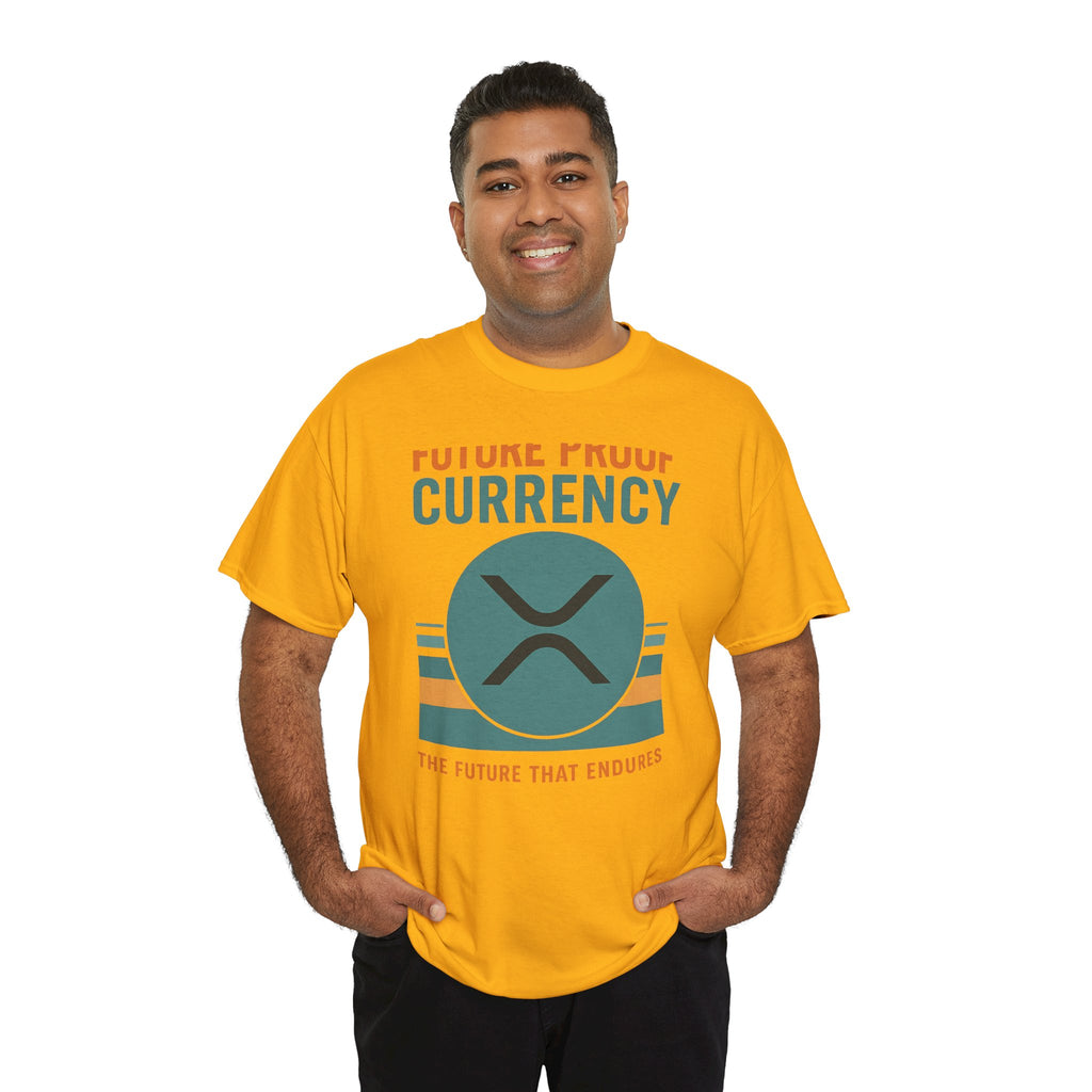 RIPPLE XRP 'Future Proof Currency' Graphic Tee — Crypto Retro Logo Shirt
