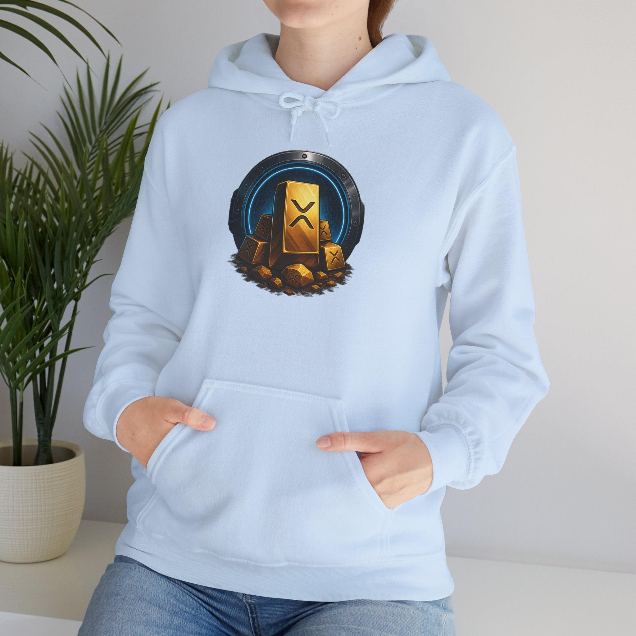 Gaming Treasure Hoodie — Gold Loot Chest Emblem