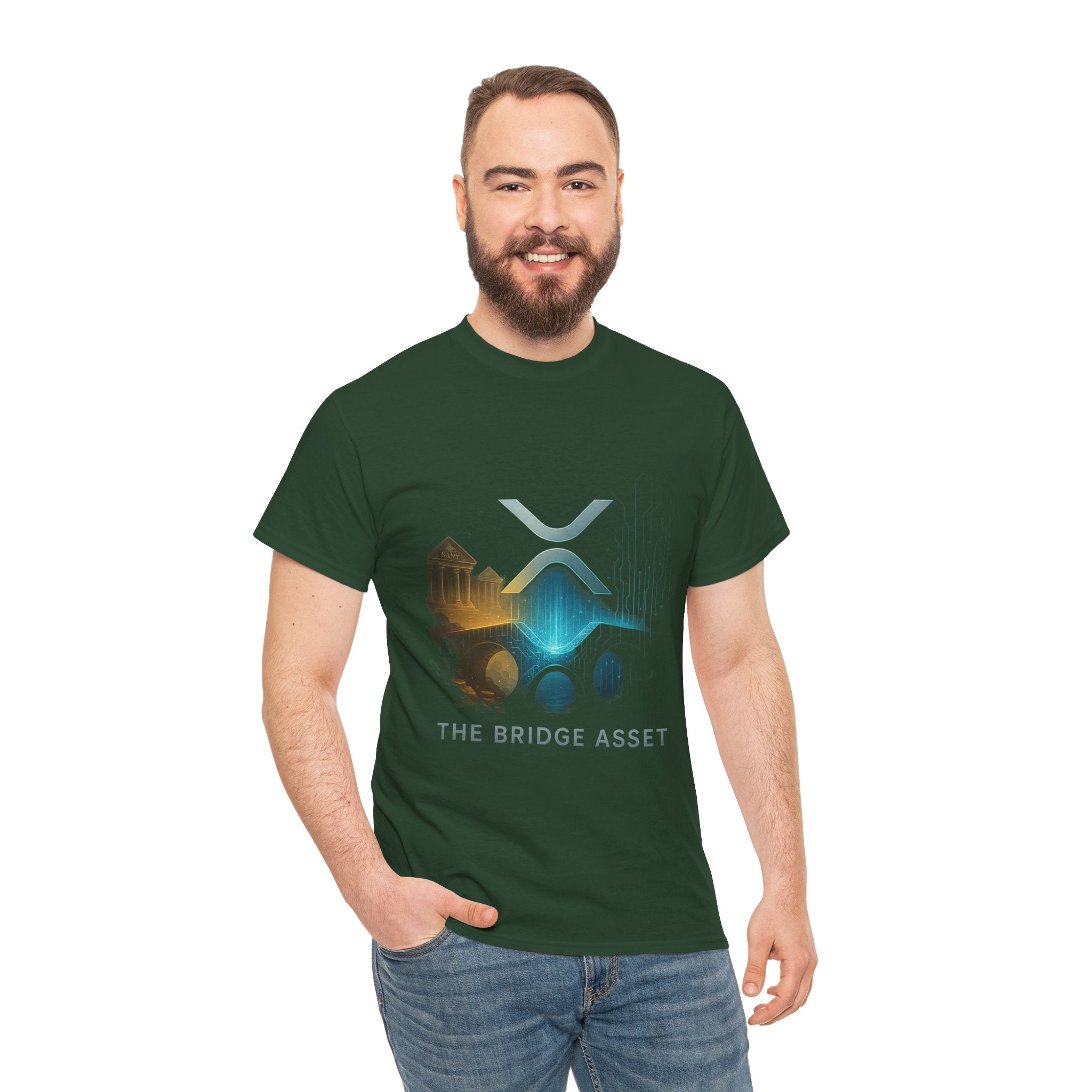 Ripple XRP Crypto Tee — 'The Bridge Asset' Logo T-Shirt