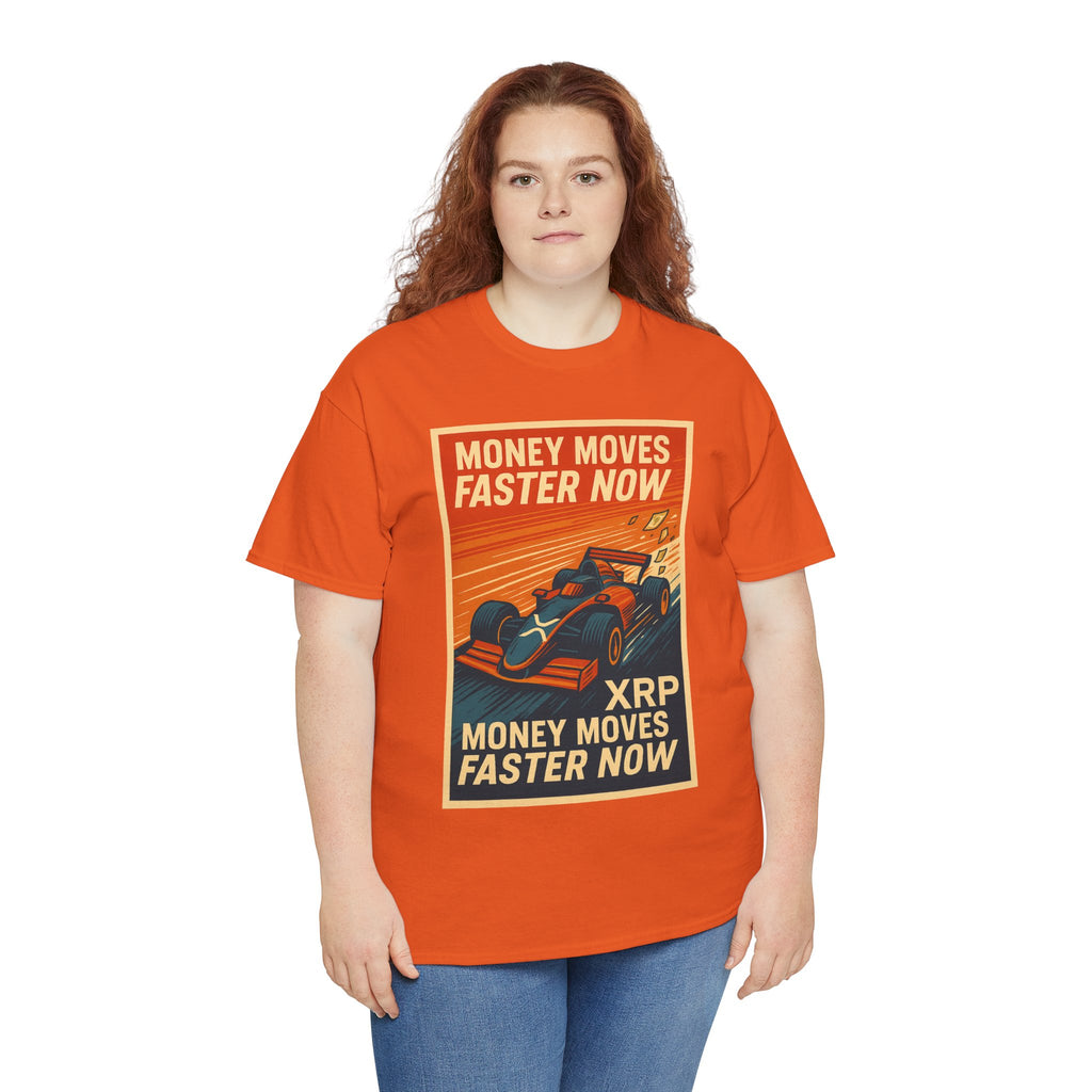 XRP 'Money Moves Faster Now' Racing Tee — Crypto Enthusiast T-Shirt