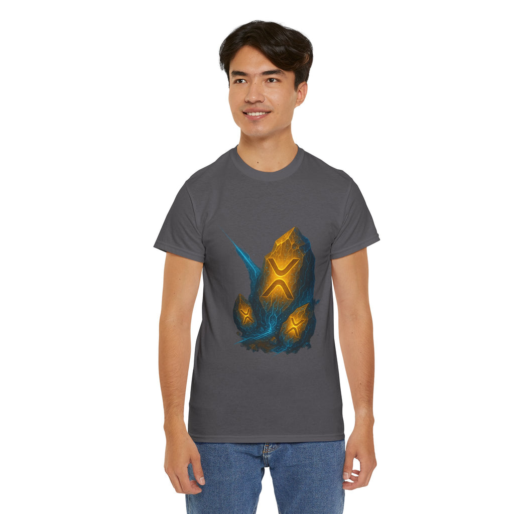 Rune Stone Graphic Tee — Glowing Mystic Rock T-Shirt