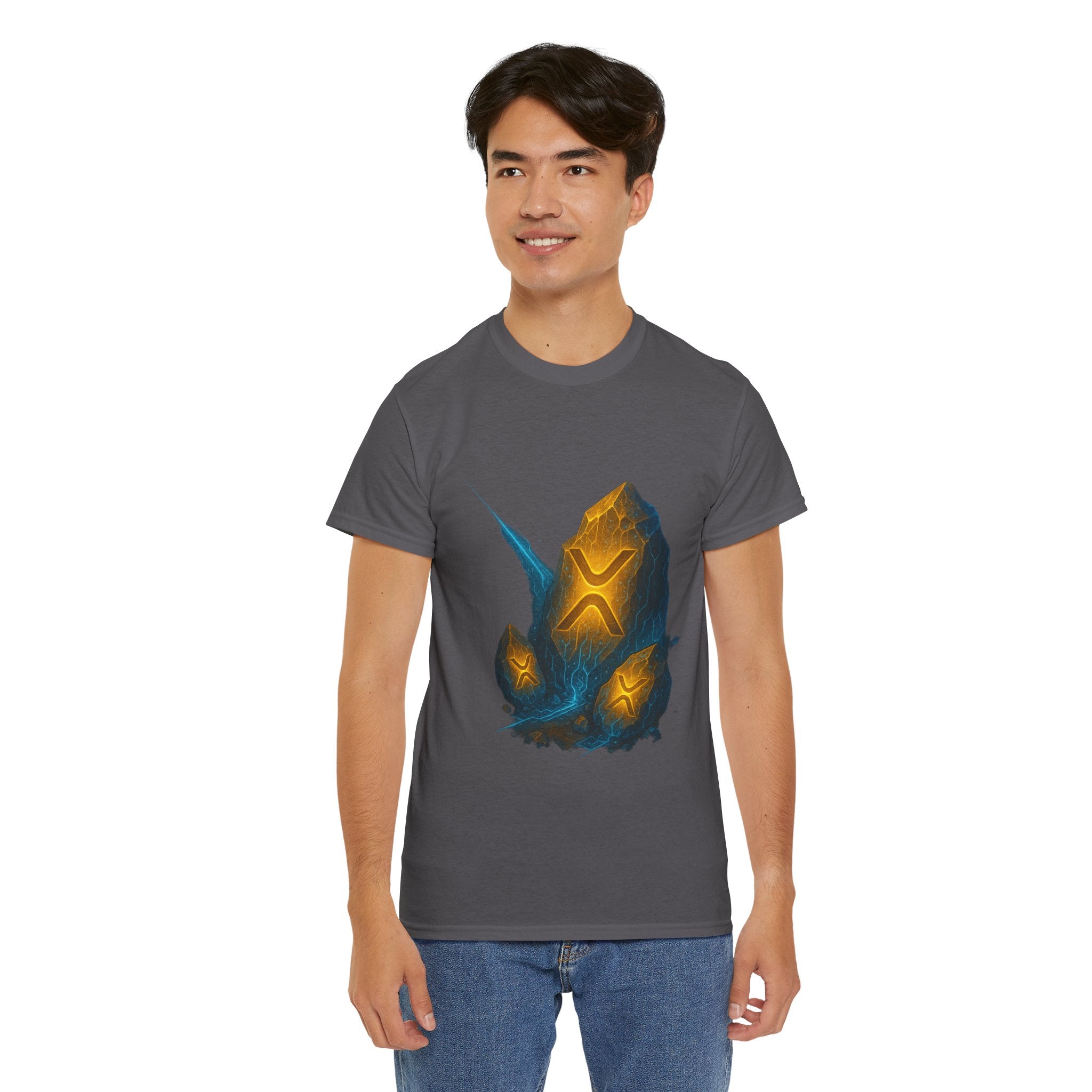 Rune Stone Graphic Tee — Glowing Mystic Rock T-Shirt