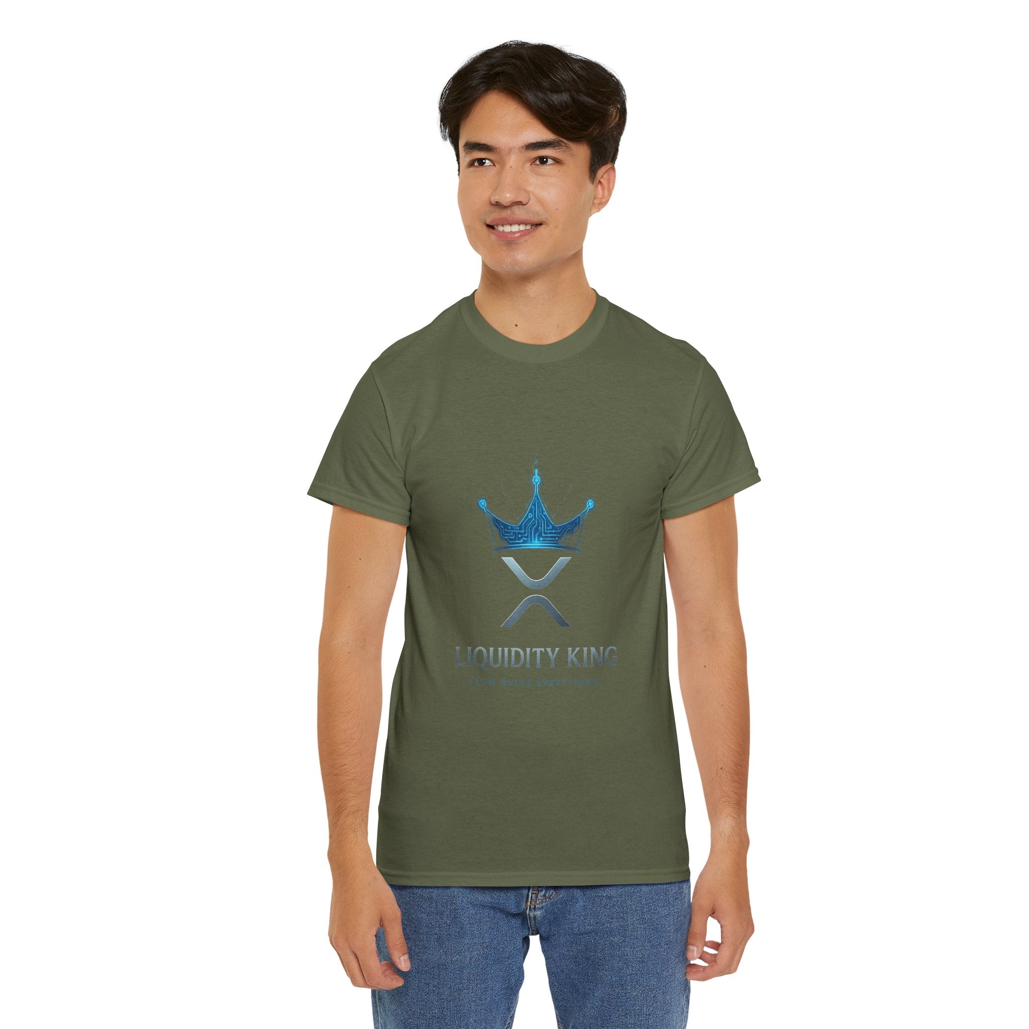 RIPPLE Liquidity King T-Shirt — Crypto XRP Crown Tee