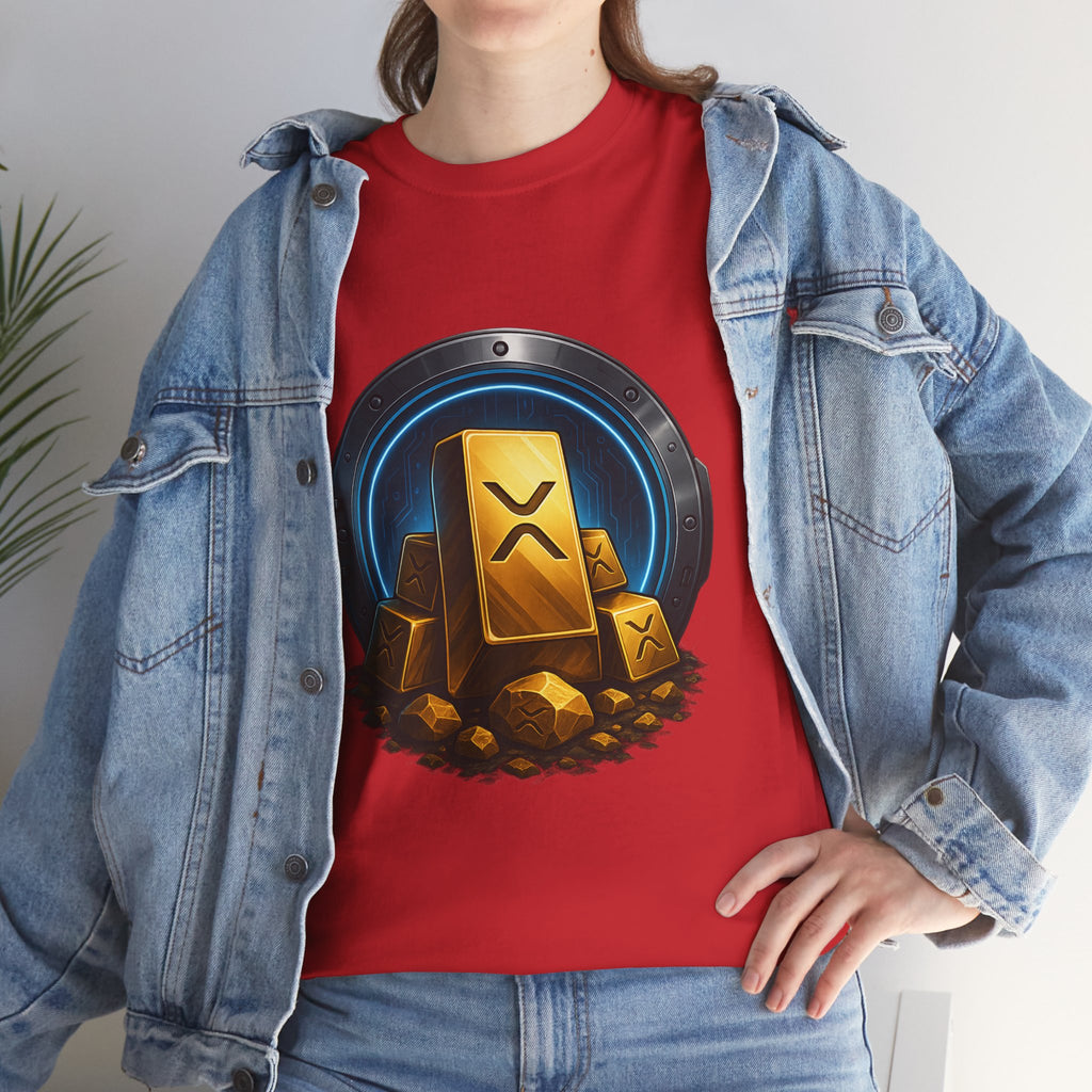 Crypto Gold Bars T-Shirt — Ripple (XRP) Stack Graphic Tee