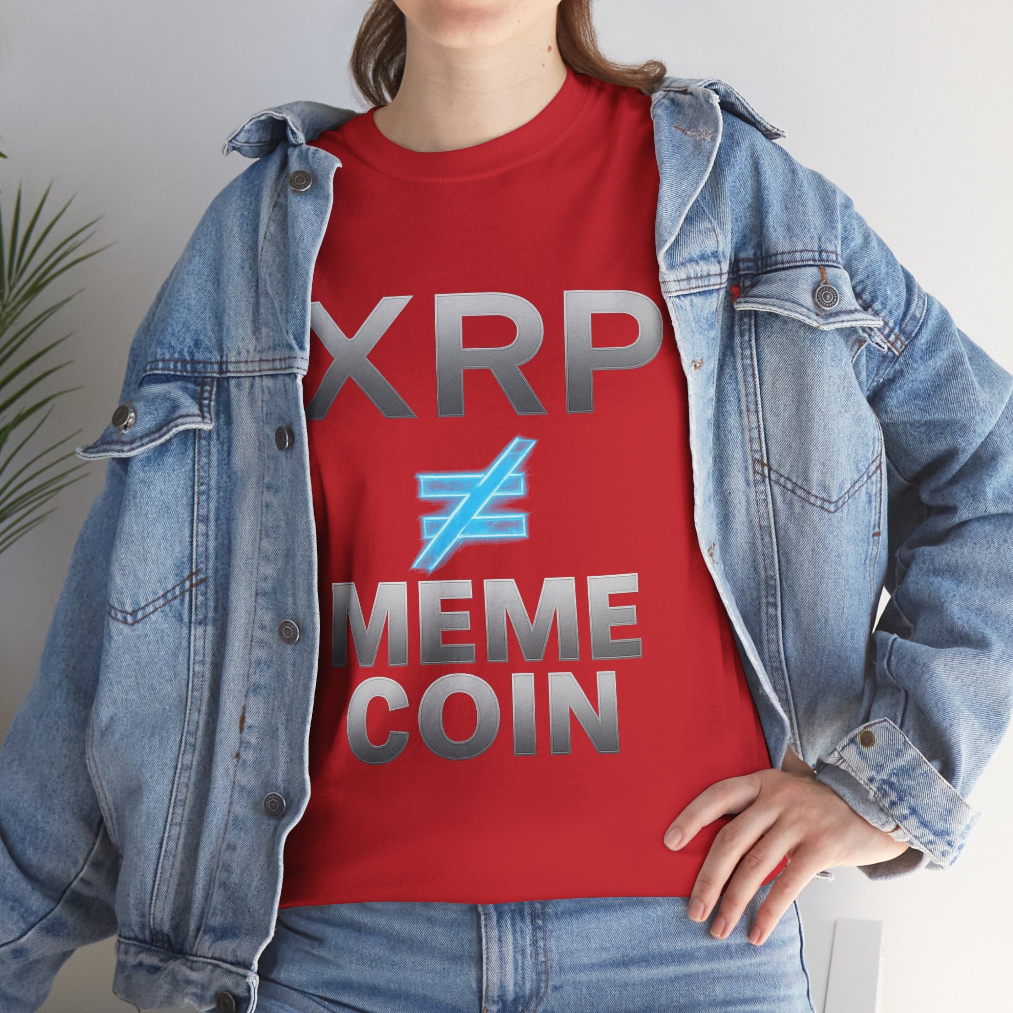 XRP ≠ Meme Coin T-Shirt — Crypto Investor Statement Tee