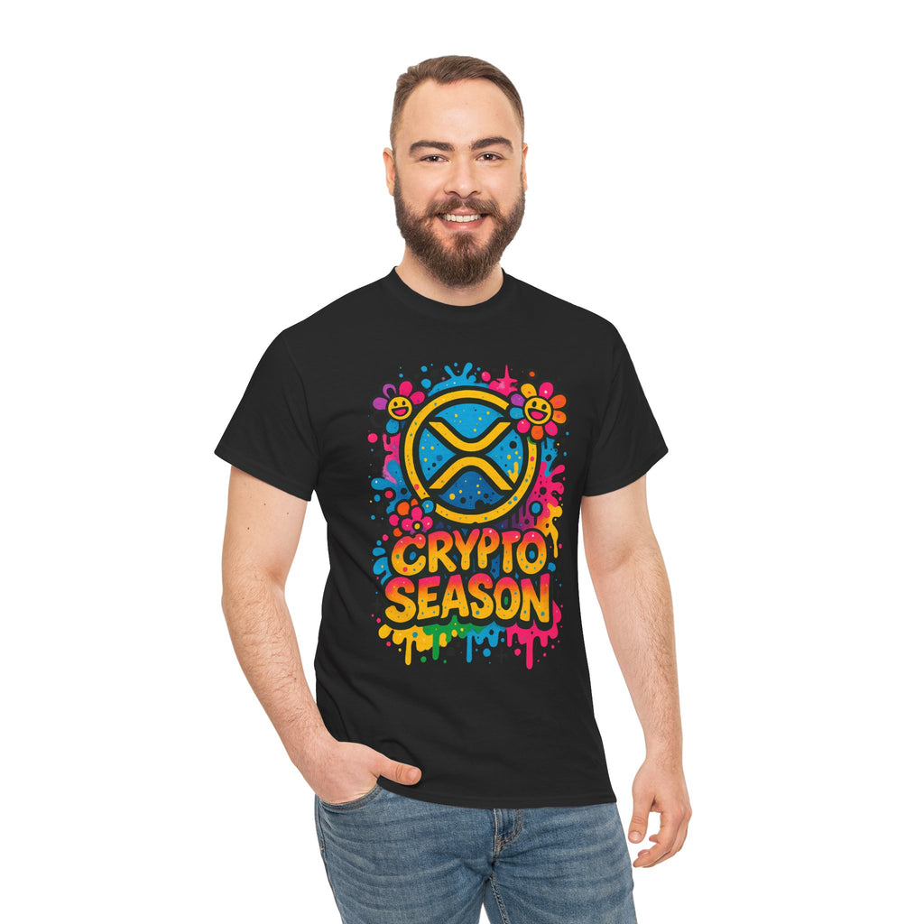 Crypto Season T-Shirt — Colorful Ripple XRP Logo Tee