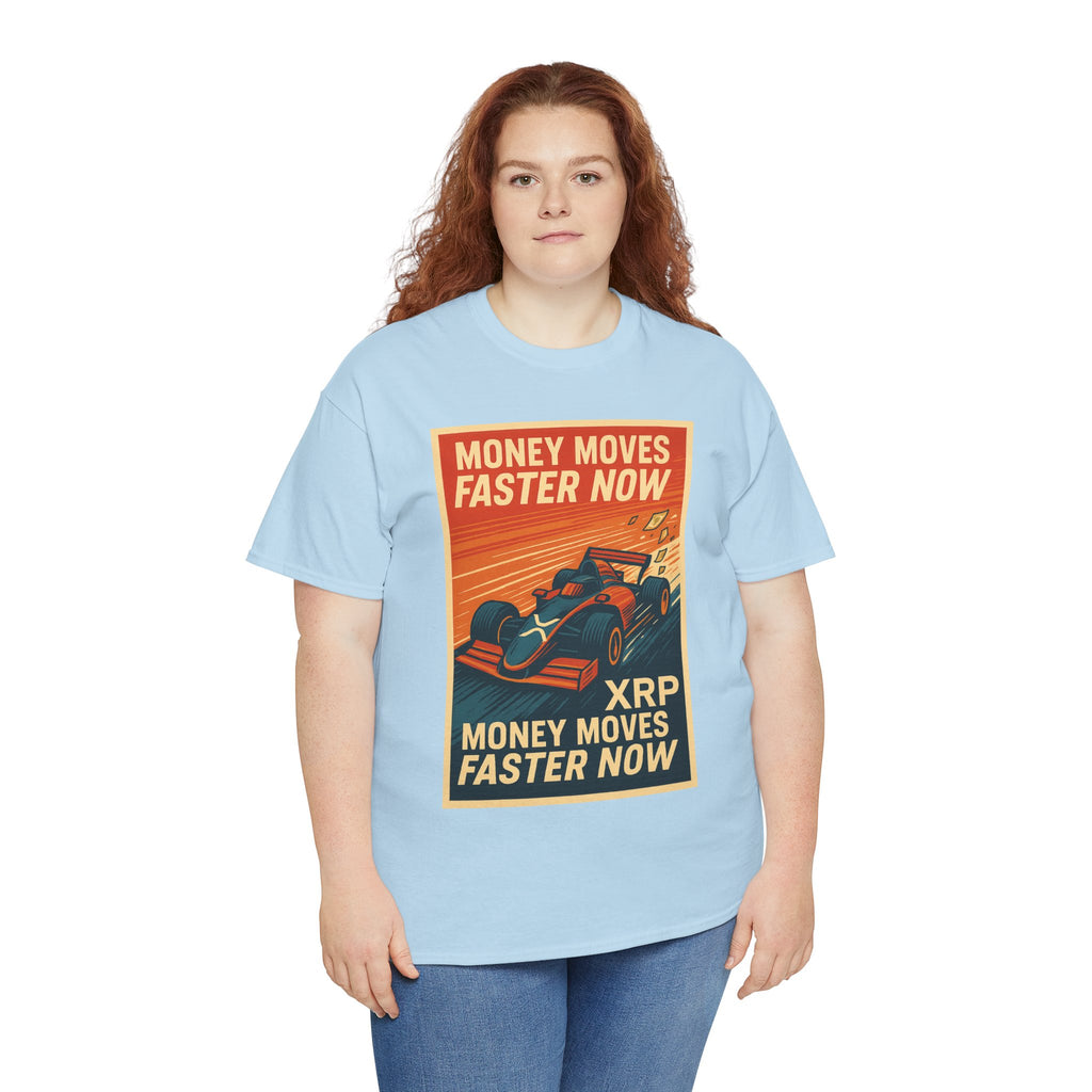 XRP 'Money Moves Faster Now' Racing Tee — Crypto Enthusiast T-Shirt
