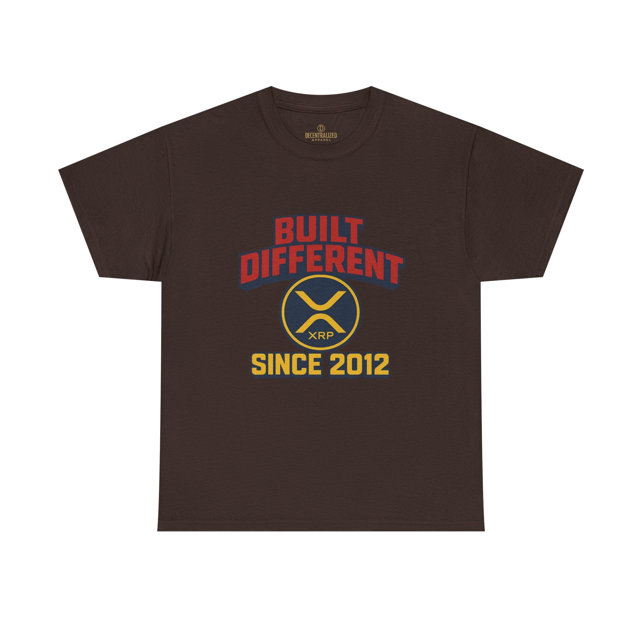 Built Different Since 2012 T-Shirt – Retro XRP Logo Tee