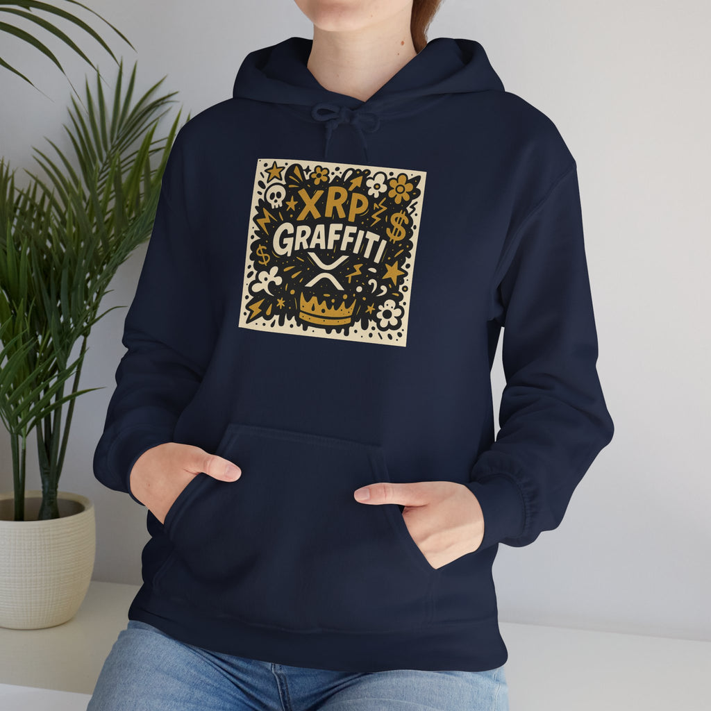 XRP Graffiti Hoodie – Street Art Crypto Sweatshirt