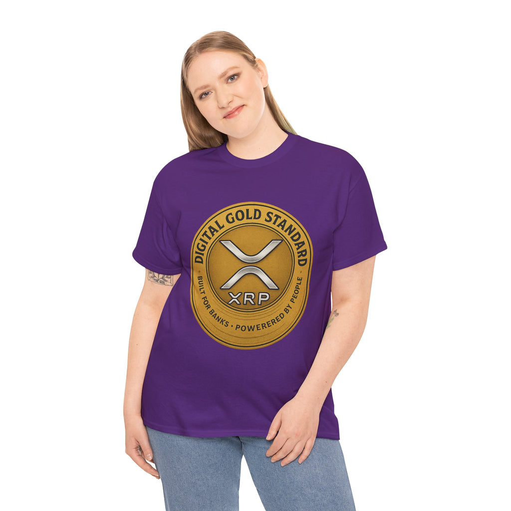 XRP Digital Gold Tee – Cryptocurrency Logo Shirt