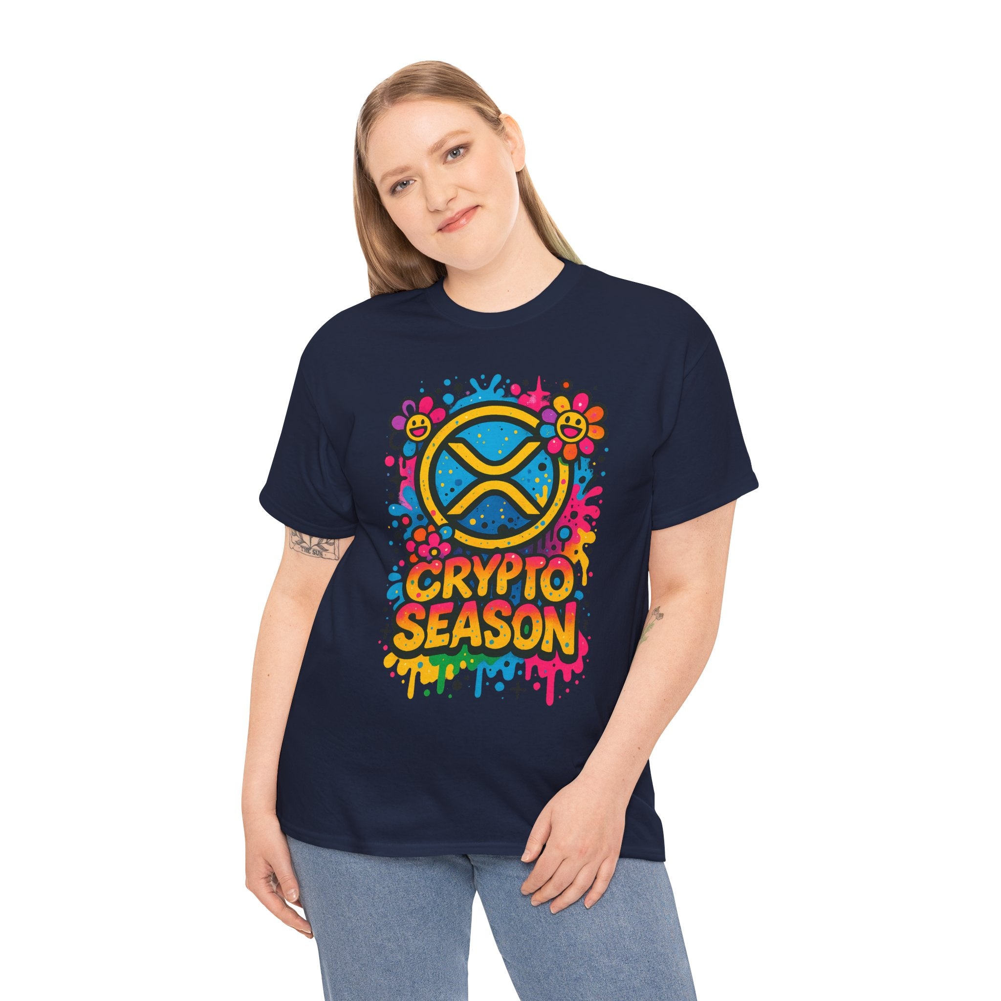 Crypto Season T-Shirt — Colorful Ripple XRP Logo Tee