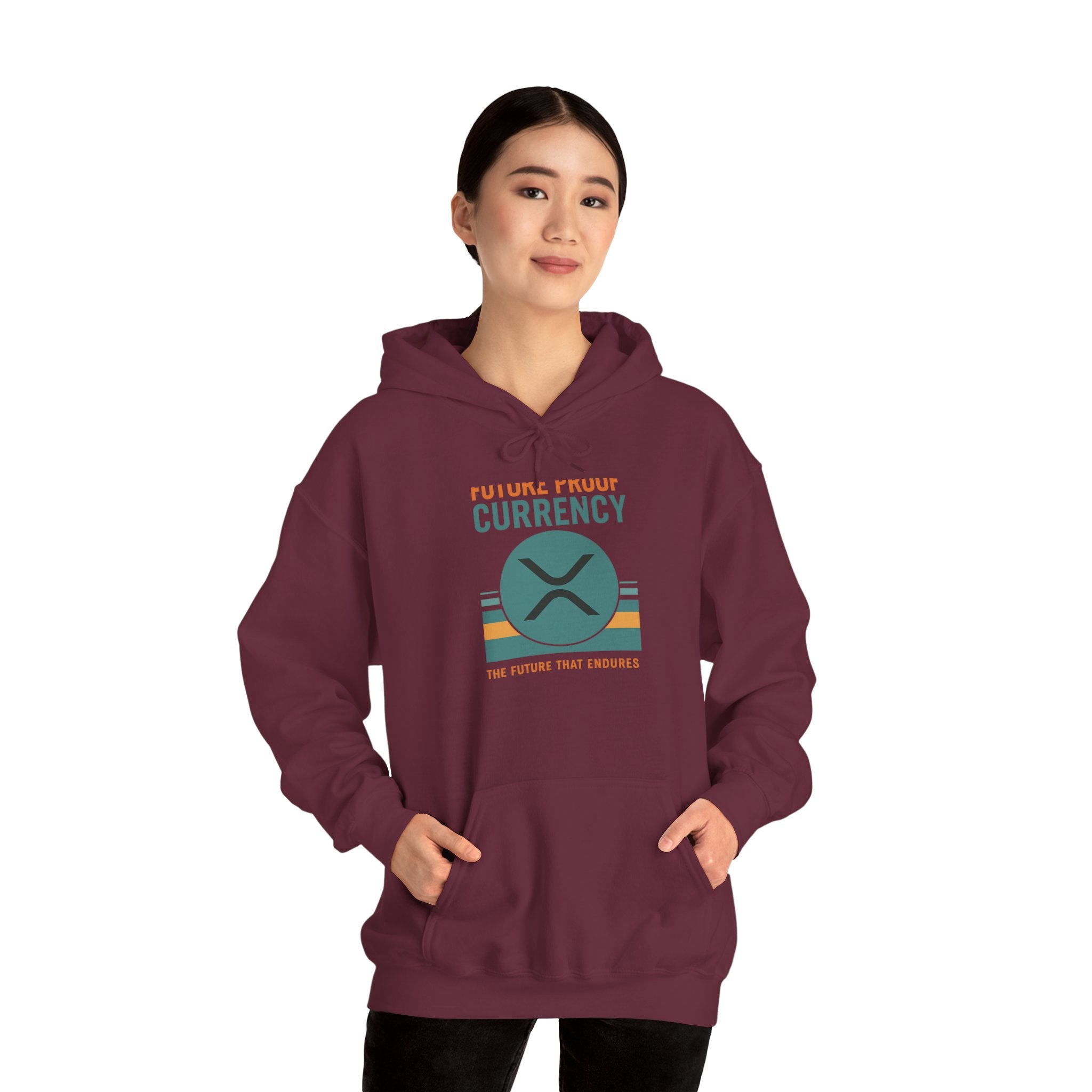 Ripple Crypto Hoodie – “Future Proof Currency” Retro Logo Sweatshirt