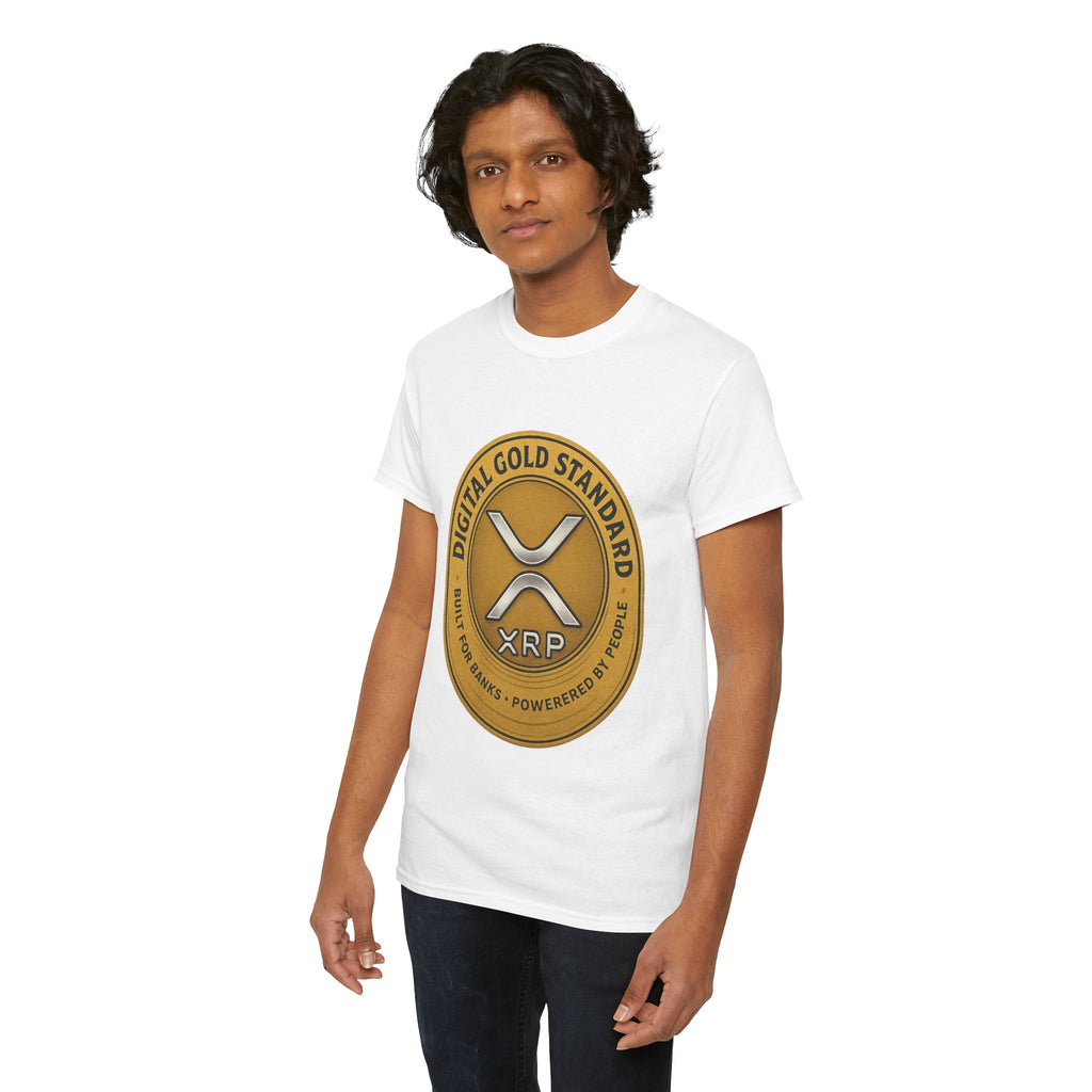 XRP Digital Gold Tee – Cryptocurrency Logo Shirt