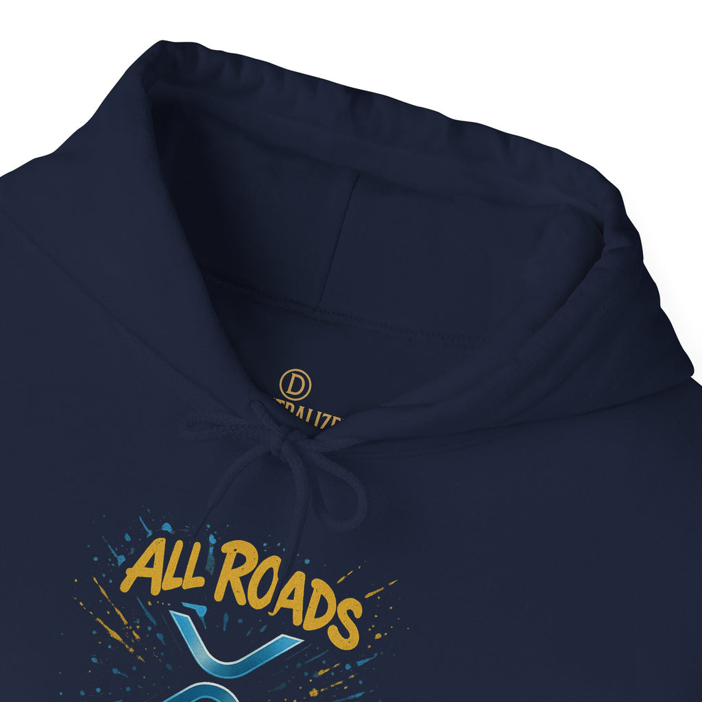 All Roads Lead to XRP Hoodie – Crypto Investor Pullover