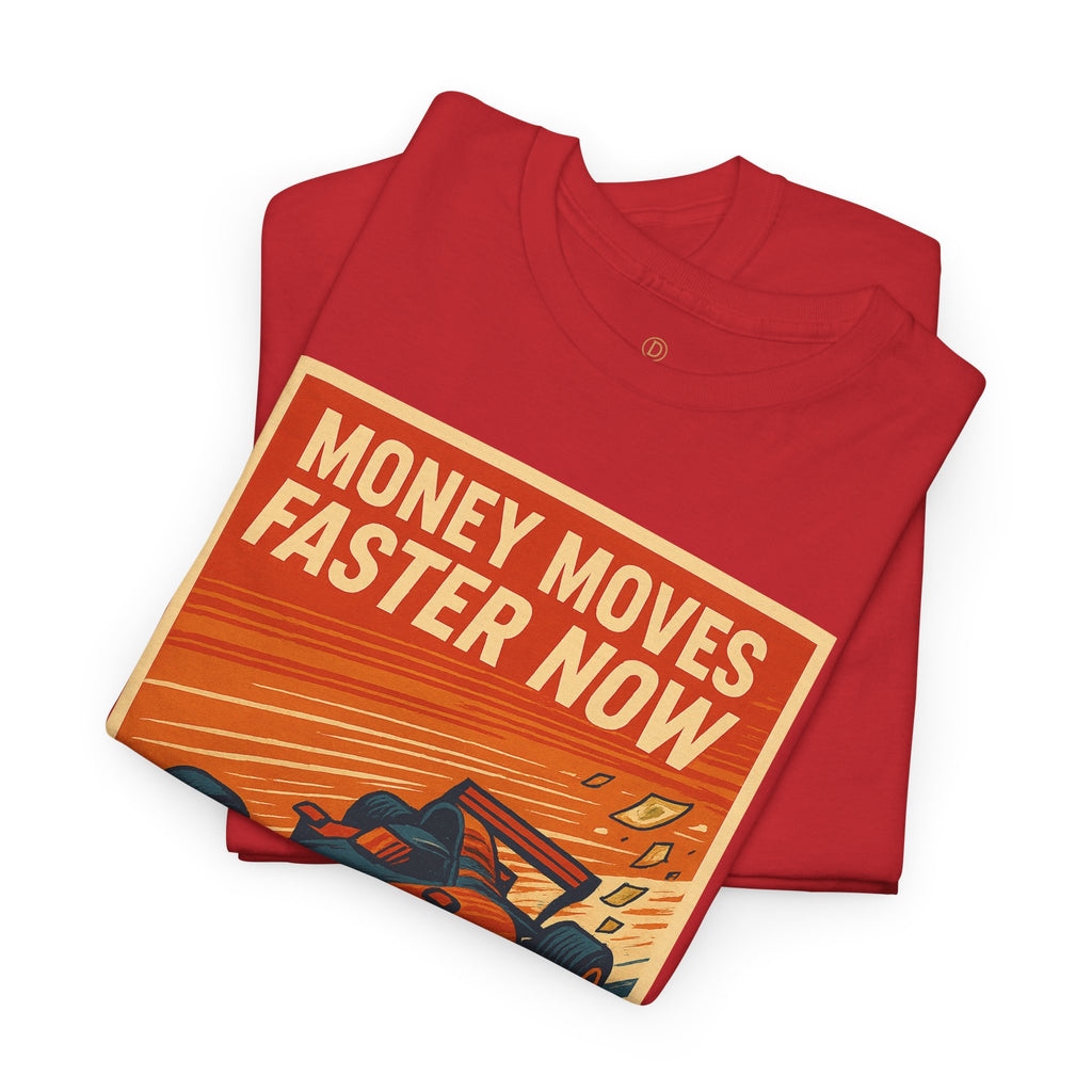 XRP 'Money Moves Faster Now' Racing Tee — Crypto Enthusiast T-Shirt