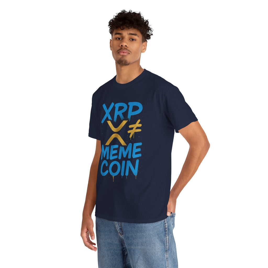 XRP ≠ Meme Coin T‑Shirt — Crypto Advocate Graphic Tee