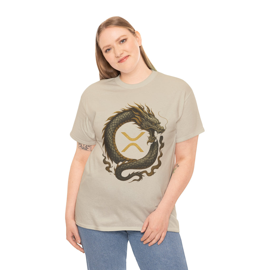 Dragon XRP Logo T-Shirt — Crypto XRP Circle Dragon Graphic Tee