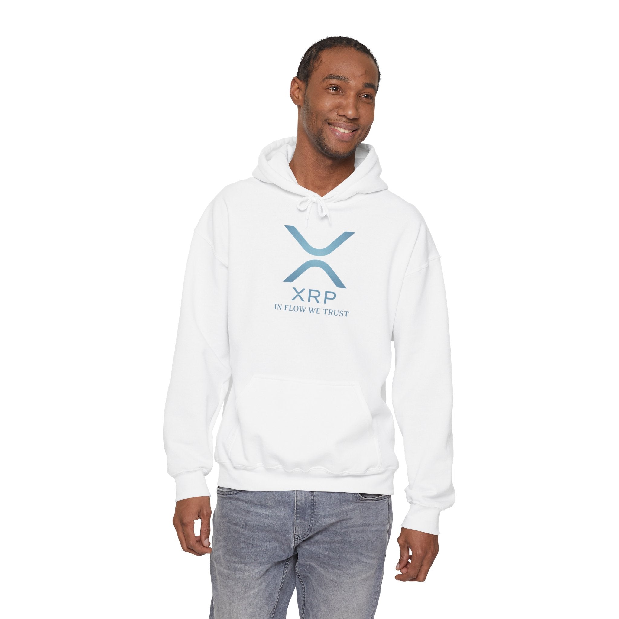 XRP Logo Hoodie – "In Flow We Trust" Crypto Sweatshirt