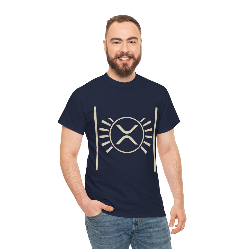 XRP Sun Logo T‑Shirt — Minimal Crypto Ripple Tee